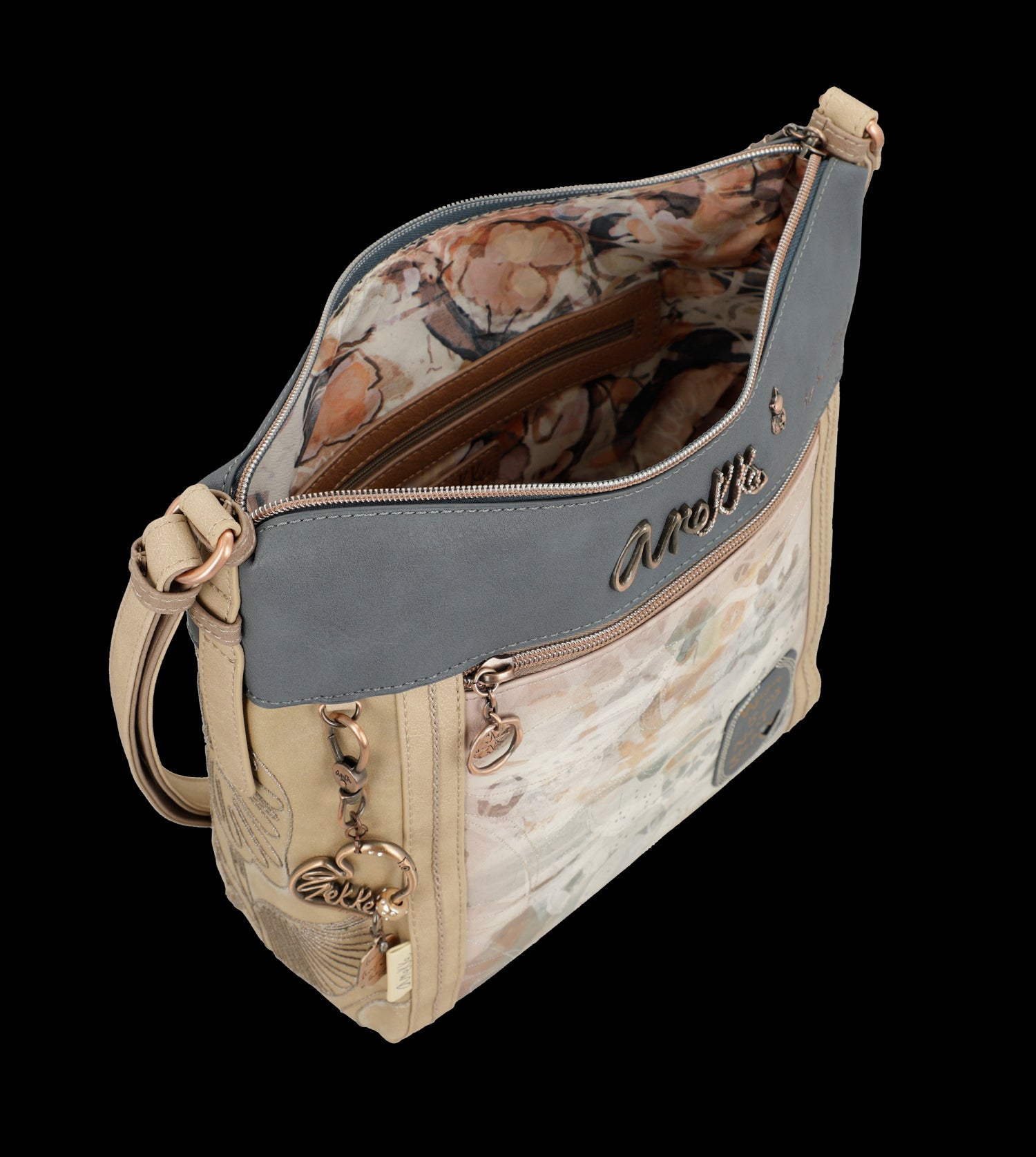 Borsa a tracolla Anekke elegante e capiente con tasca frontale