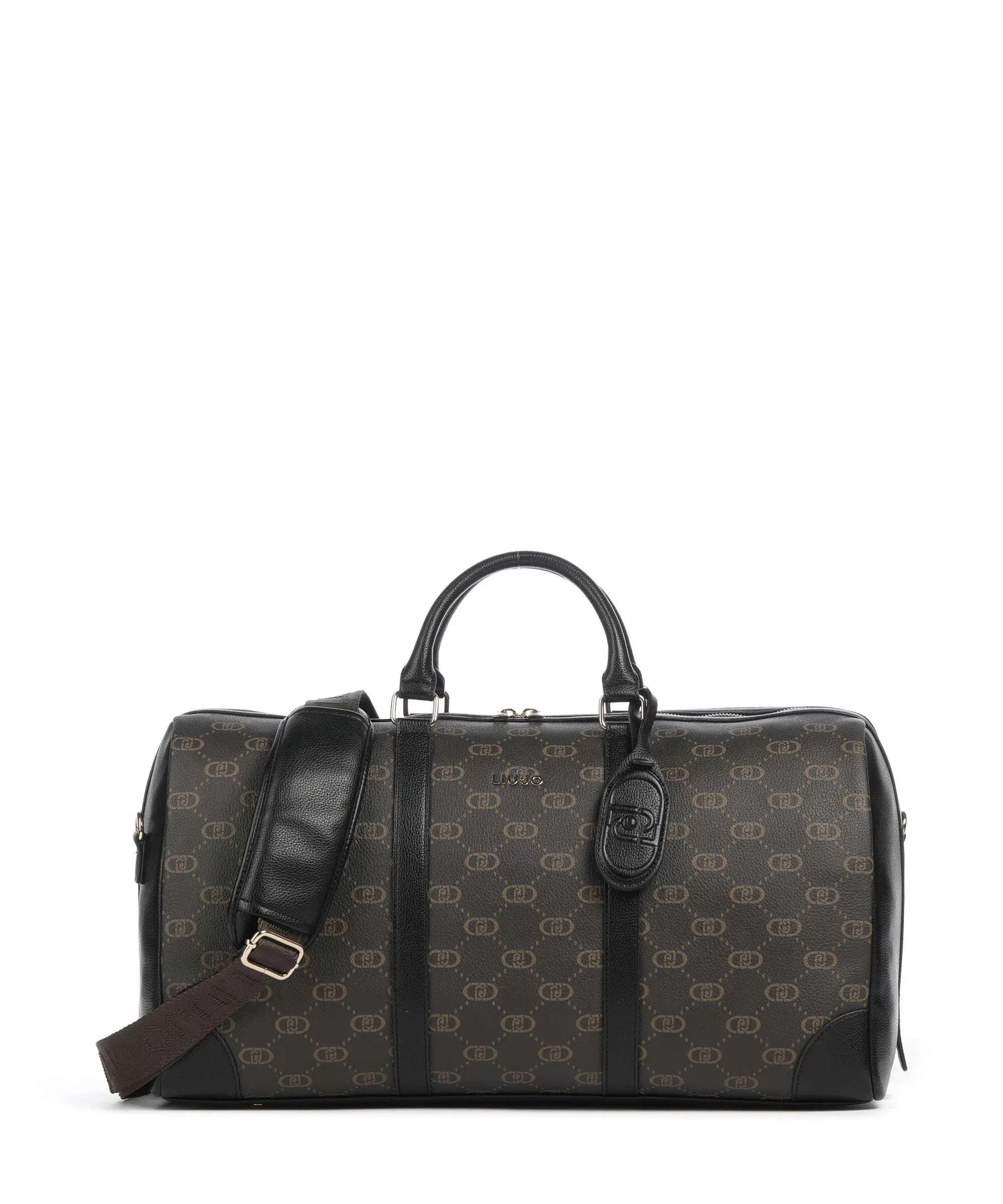 Borsa da viaggio Liu Jo con tracolla e logo all over