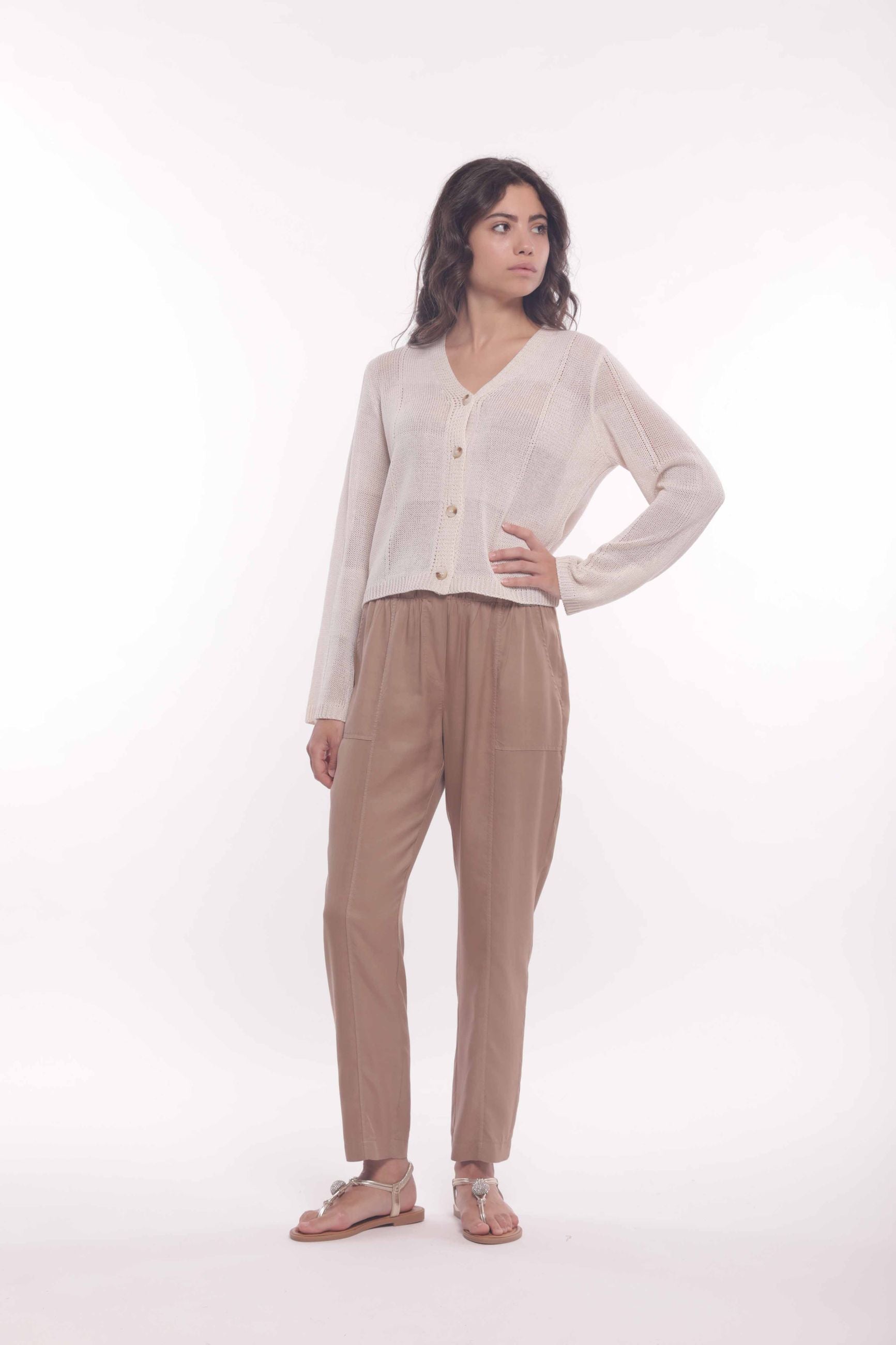 Cardigan Geometrico in Maglia Leggera Mimi Mua