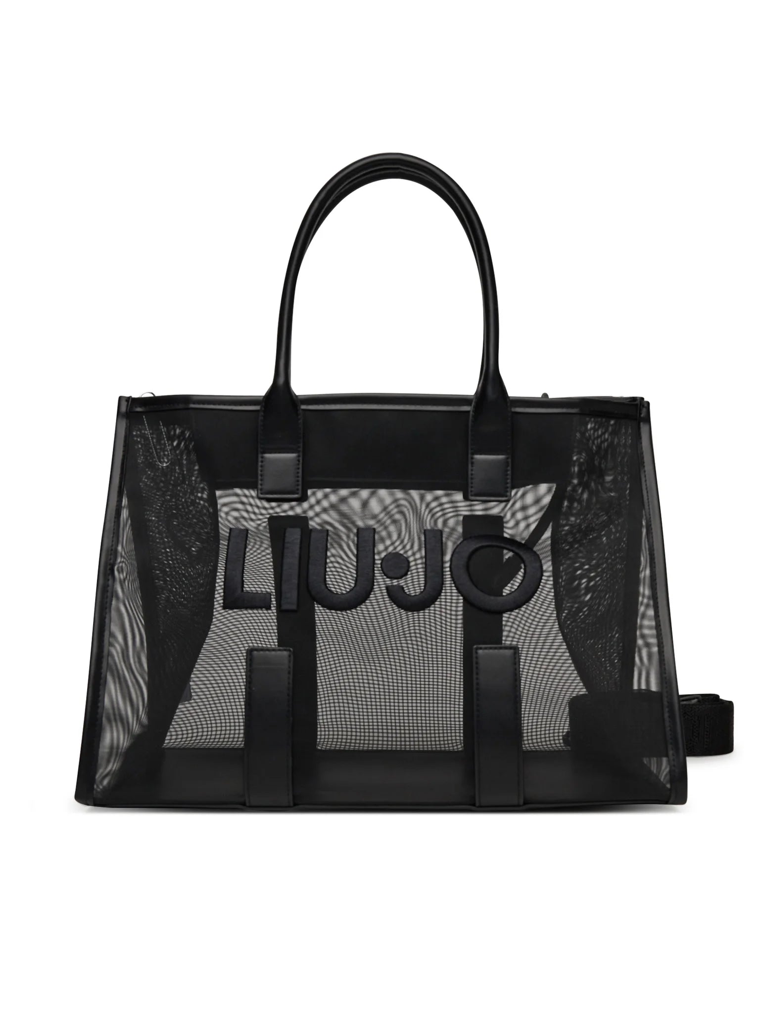 Borsa Liu Jo trasparente con pochette interna coordinata Nero TU | Giò Fashion