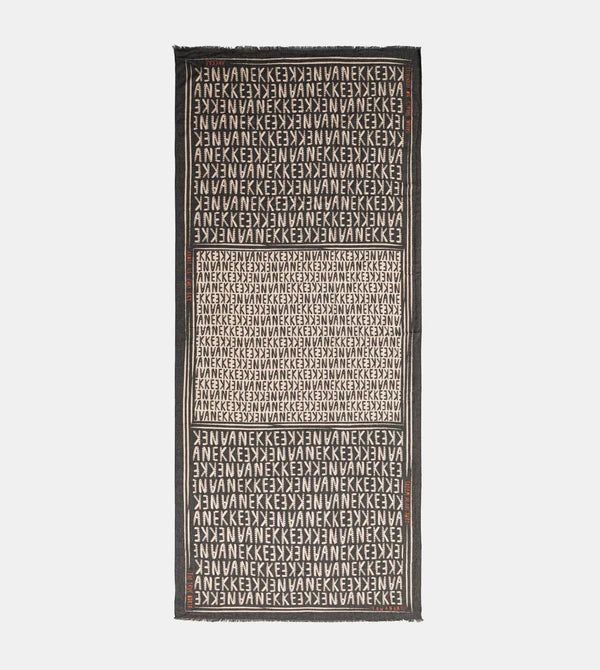 Sciarpa Anekke rettangolare con motivo geometrico logato