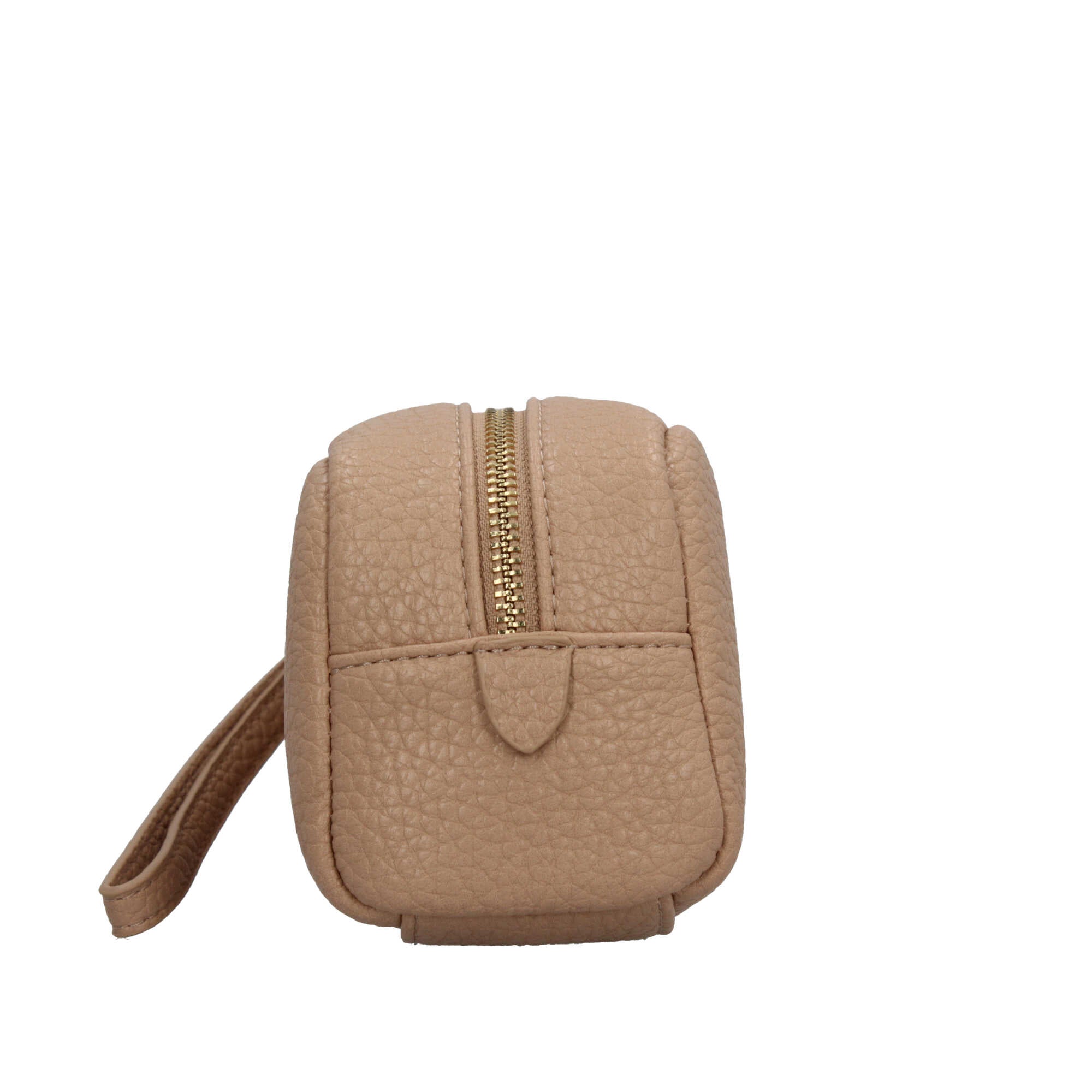 Valentino beauty case compatto con logo e zip