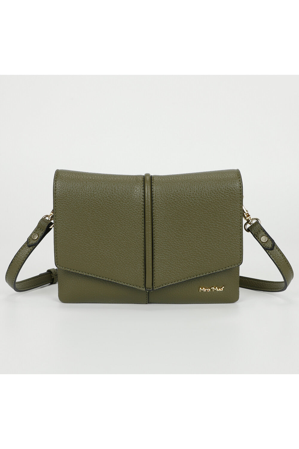 Mimi Mua borsa a tracolla compatta in ecopelle VERDE TU | Giò Fashion