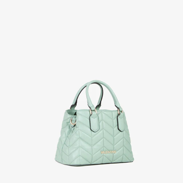 Borsa a mano Valentino trapuntata con tracolla regolabile SALVIA TU | Giò Fashion