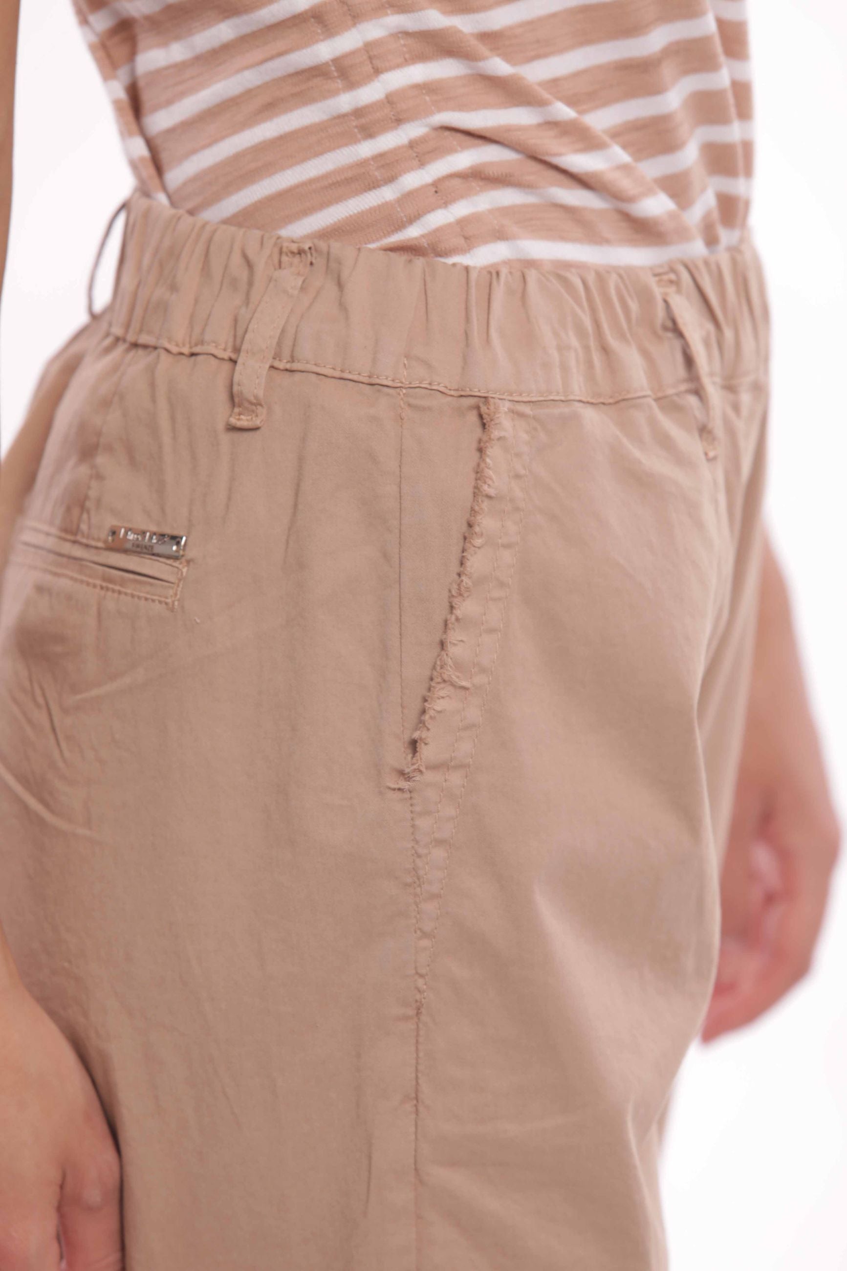 Minimua Pantalone Cargo in Gabardina di Cotone
