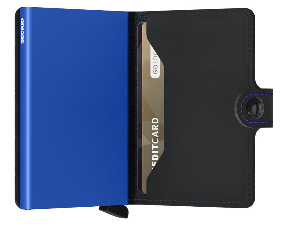 Secrid Miniwallet portafoglio compatto in pelle con protezione RFID