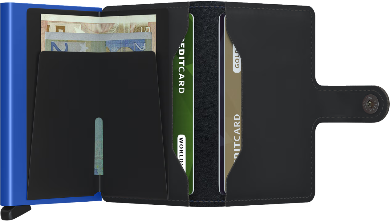 Secrid Miniwallet portafoglio compatto in pelle con protezione RFID