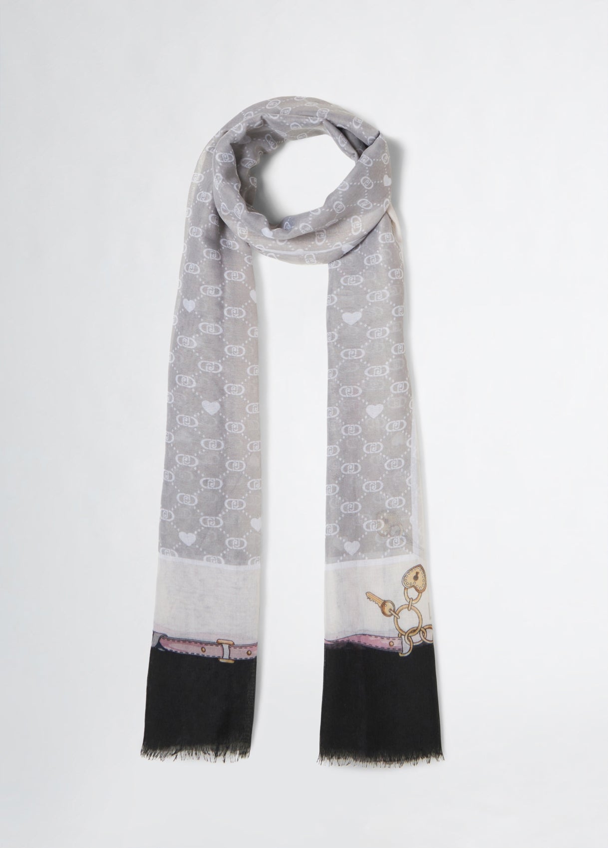 Foulard Donna Liu Jo con Fantasia Geometrica e Dettagli Iconici