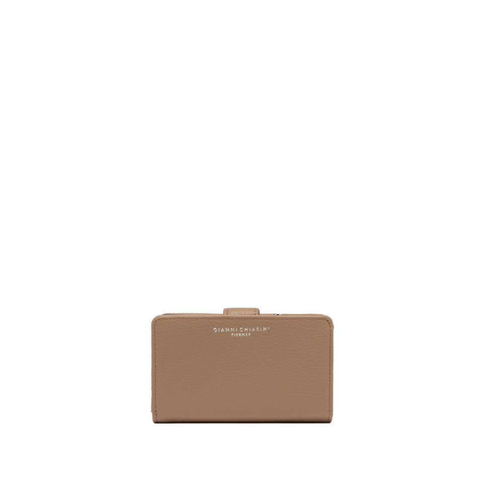 Portafoglio Zip-Around Gianni Chiarini Wallets Dollaro in pelle metallizzata