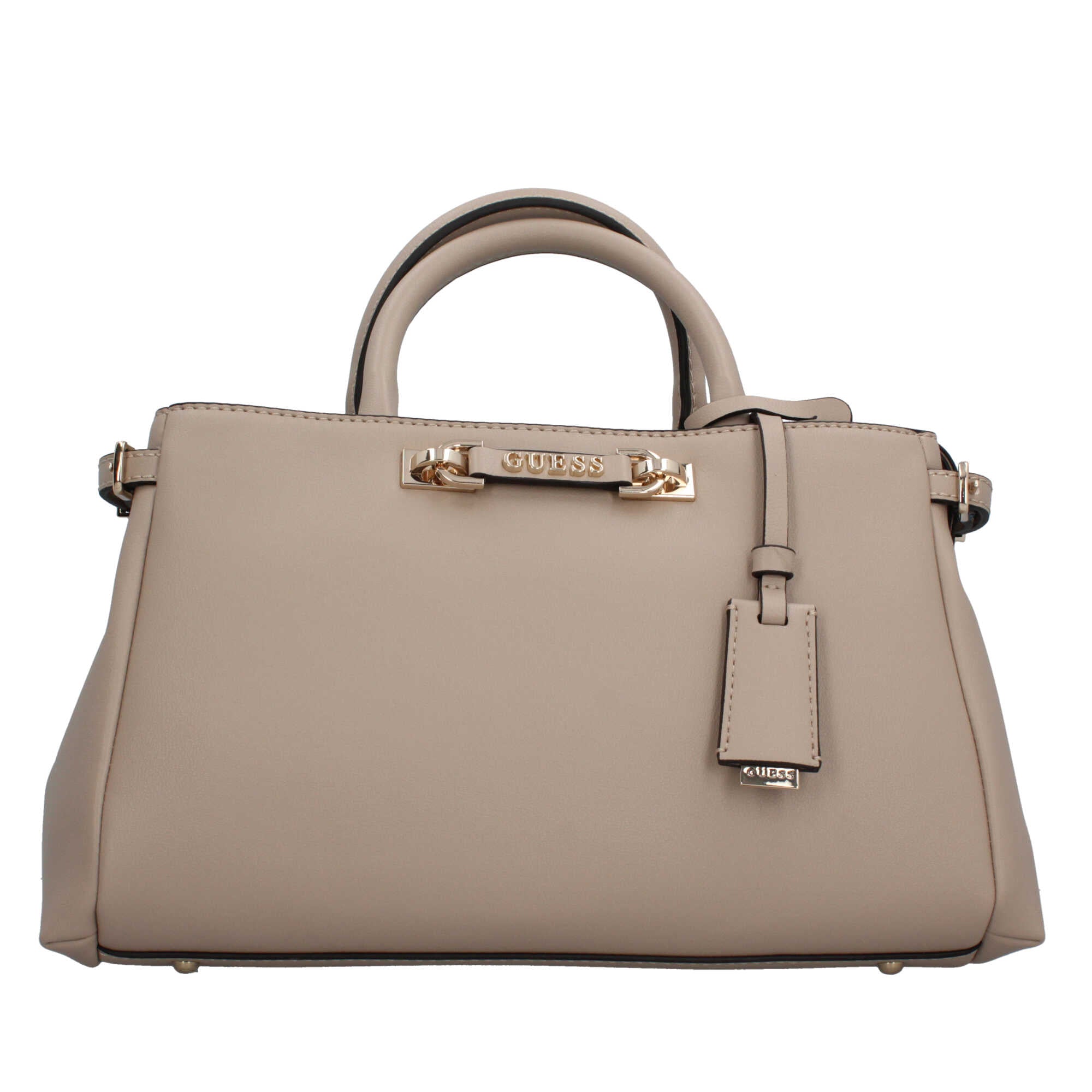 Borsa a mano elegante Guess con logo frontale Beige TU | Giò Fashion