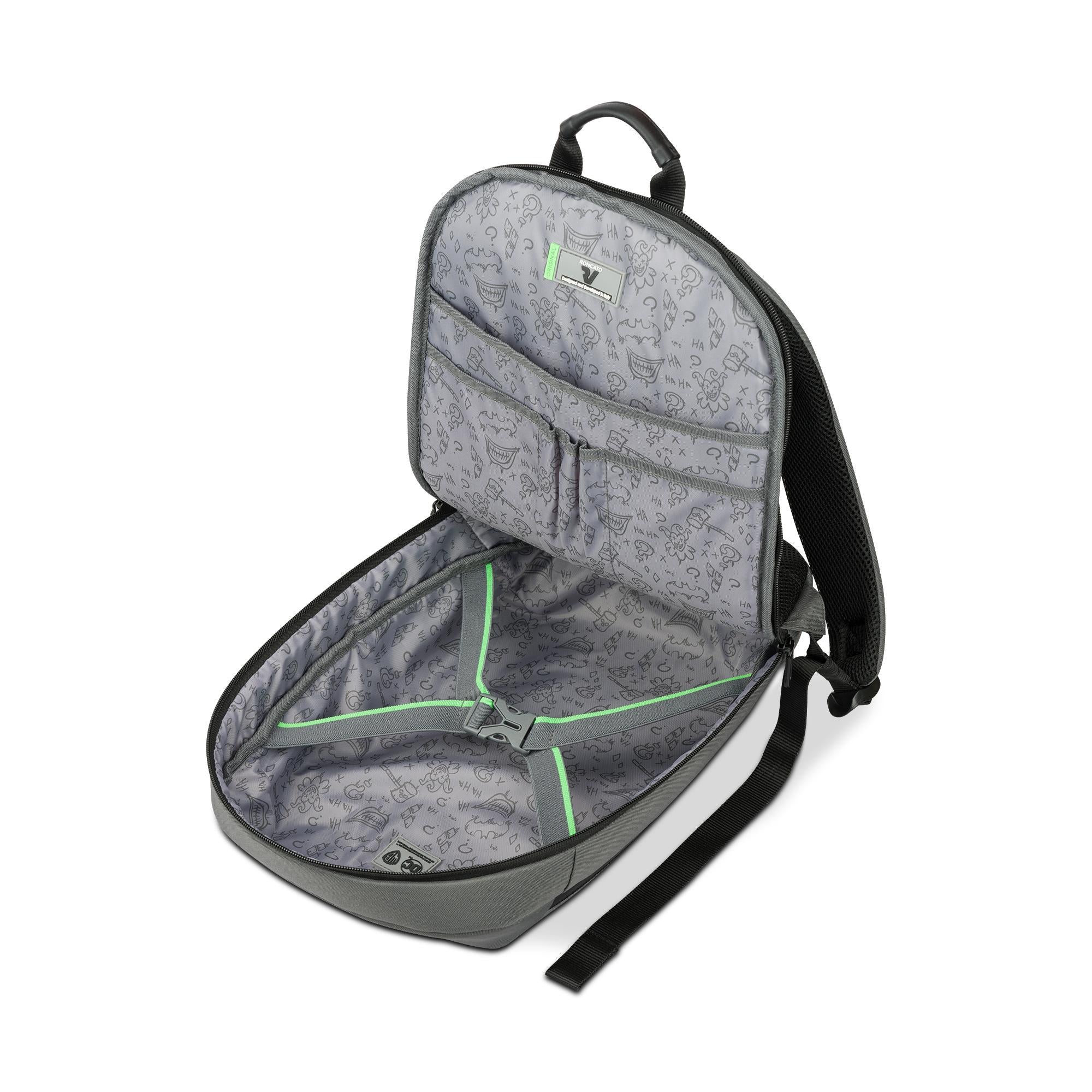 Zaino da viaggio V-Project con grafica supereroe e scomparto laptop