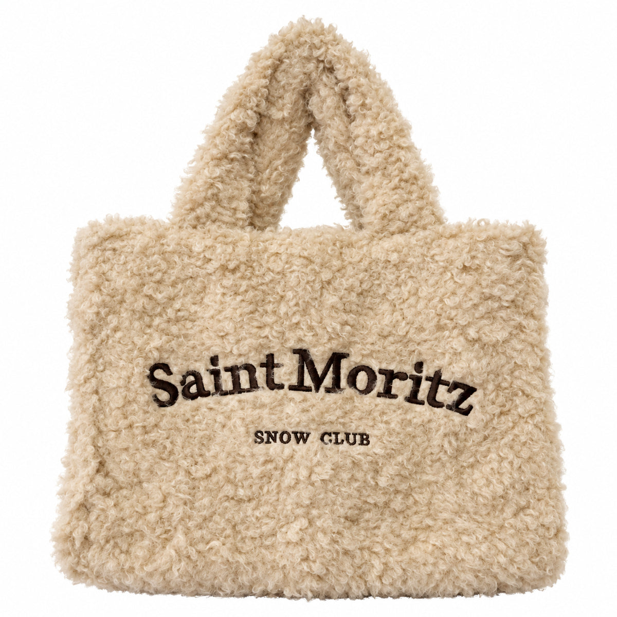 Borsa a Mano Kuvé Saint Moritz Snow Club Effetto Teddy