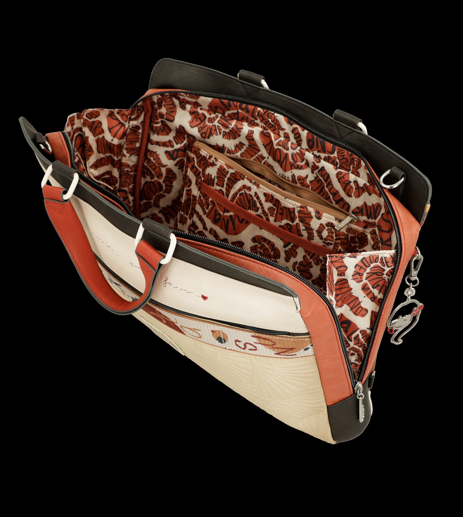 Cartella porta PC Anekke con design artistico e tracolla regolabile