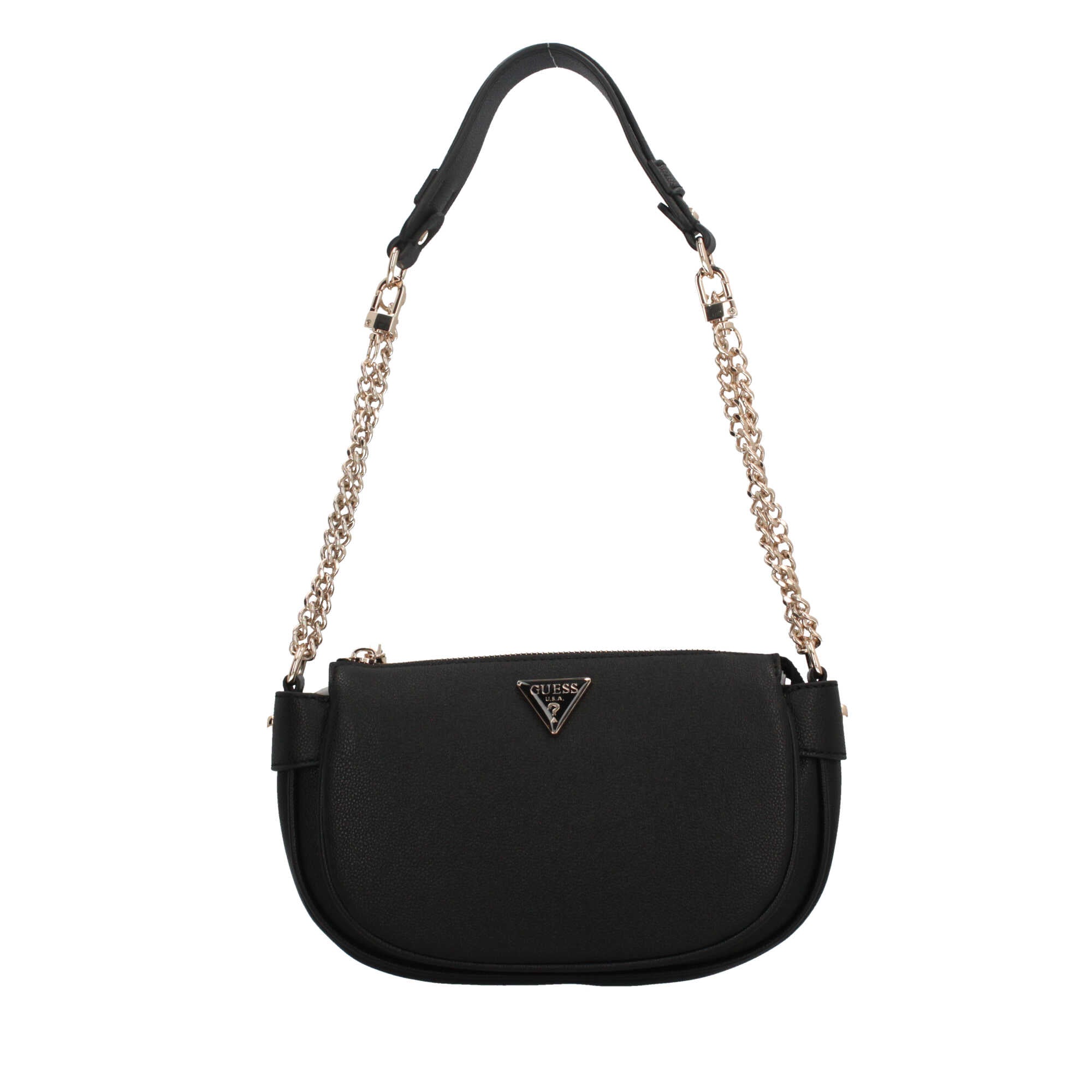 Borsa a Tracolla Guess con Catena e Logo Iconico Nero TU | Giò Fashion