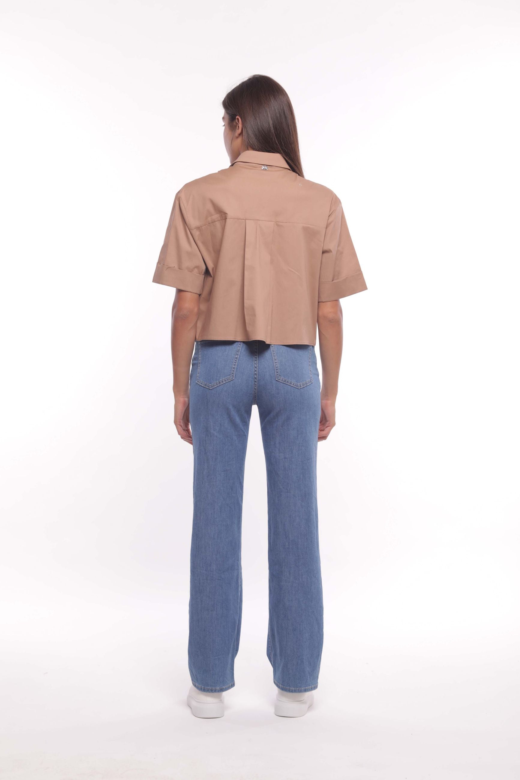 Mimi Mua Pantalone Palazzo in Chambray