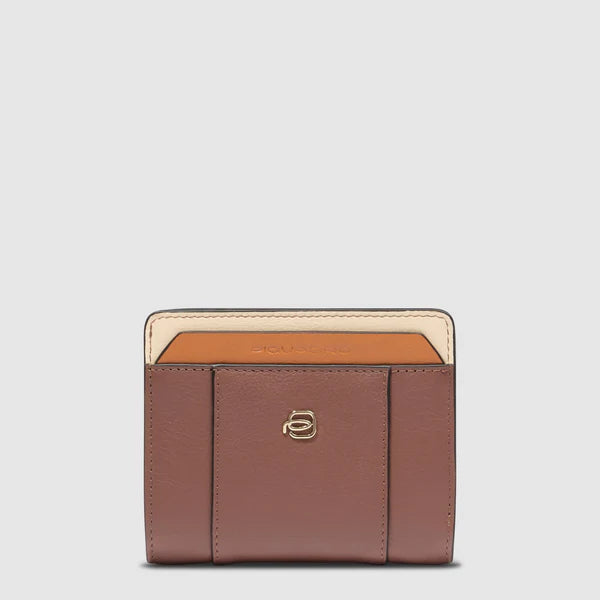 Portafoglio Piquadro in pelle compatto con portacarte