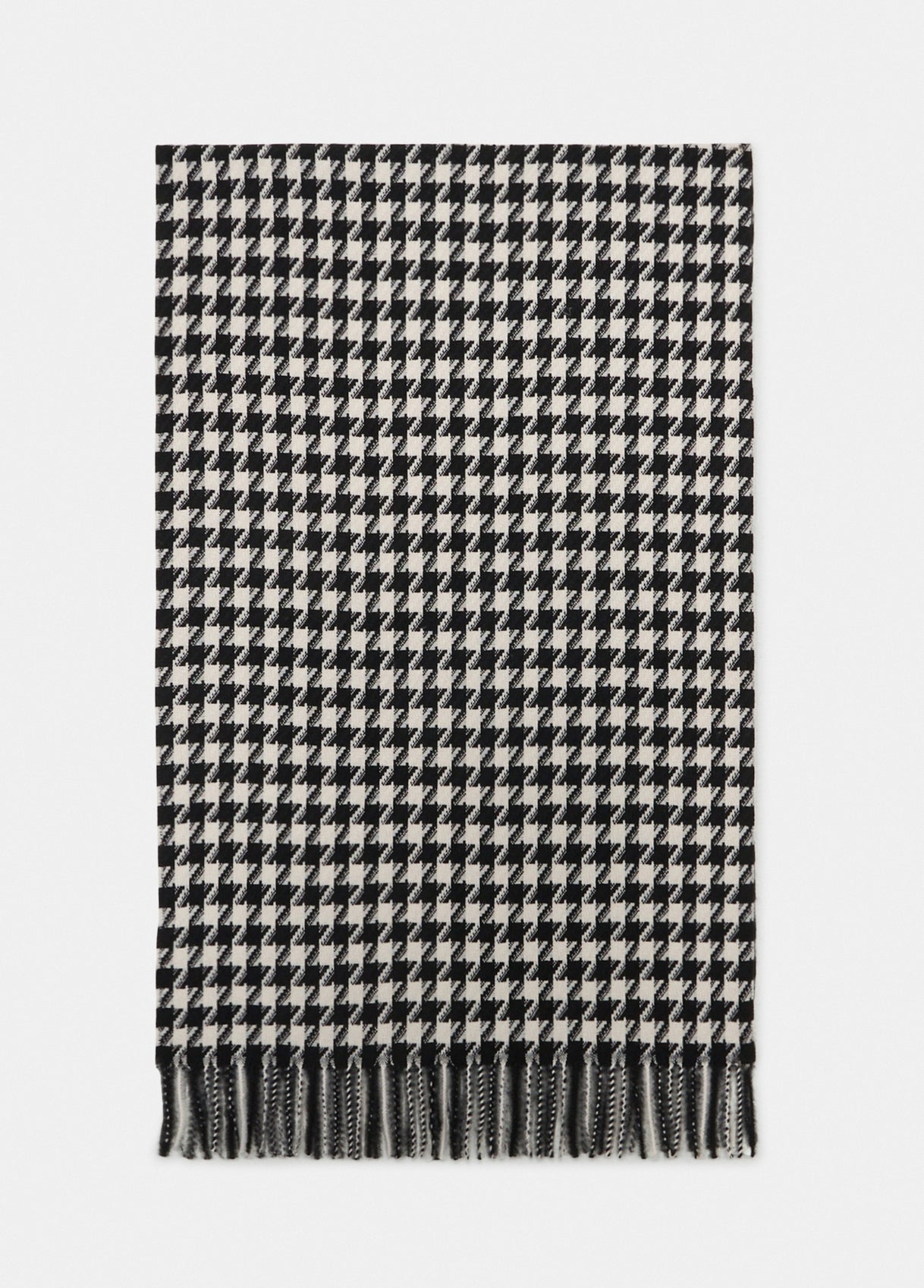 Liu Jo sciarpa con motivo pied de poule e frange