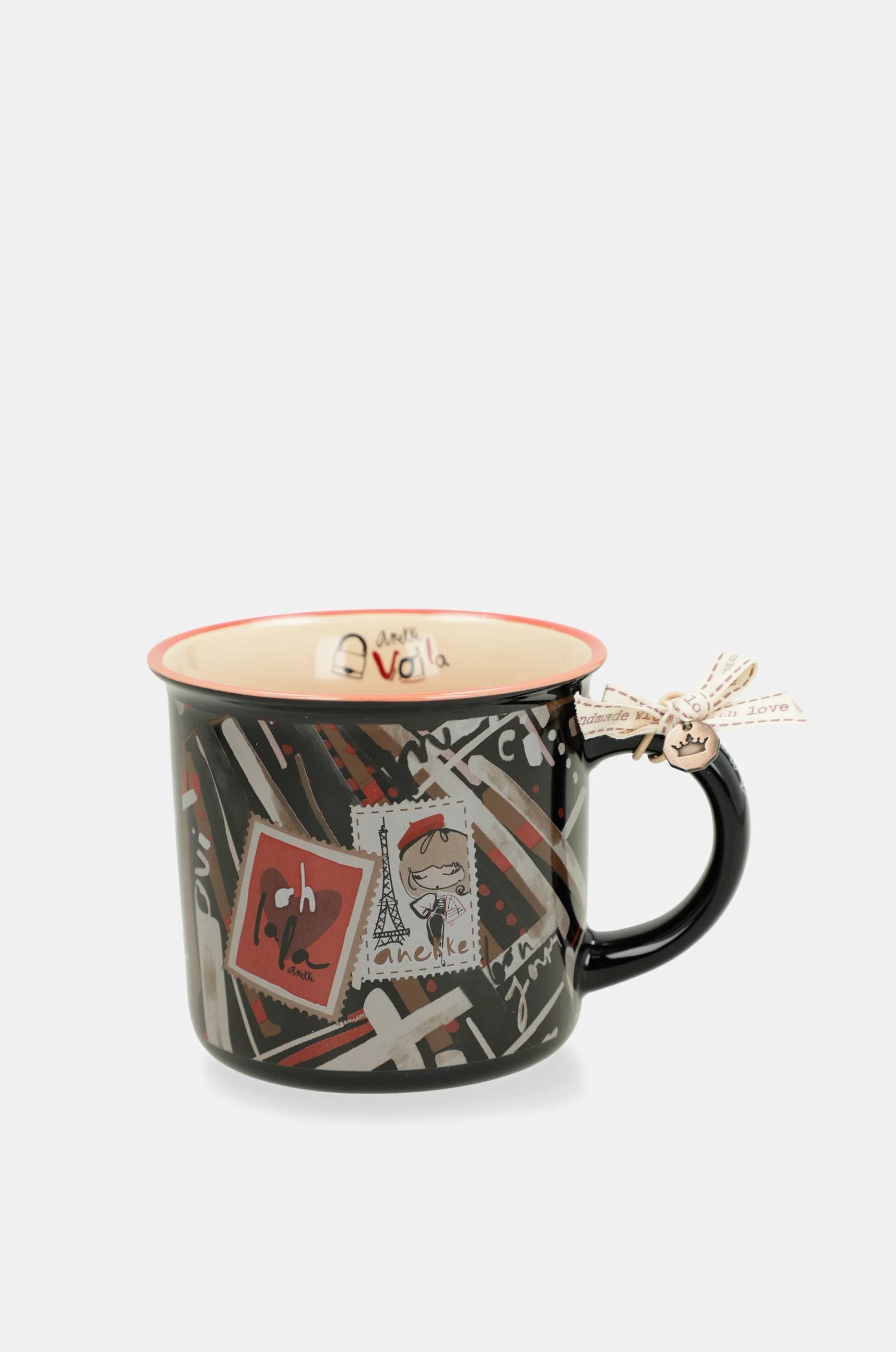 Tazza Anekke donna in ceramica con illustrazione