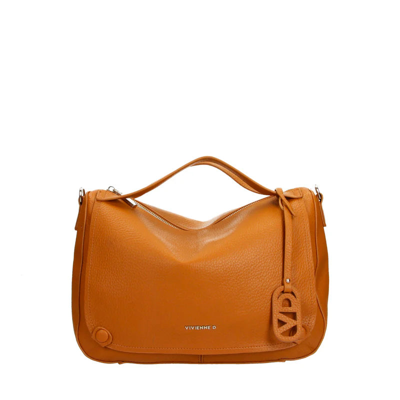 Borsa Vivienne D donna a spalla design moderno con dettagli eleganti Cuoio TU | Giò Fashion