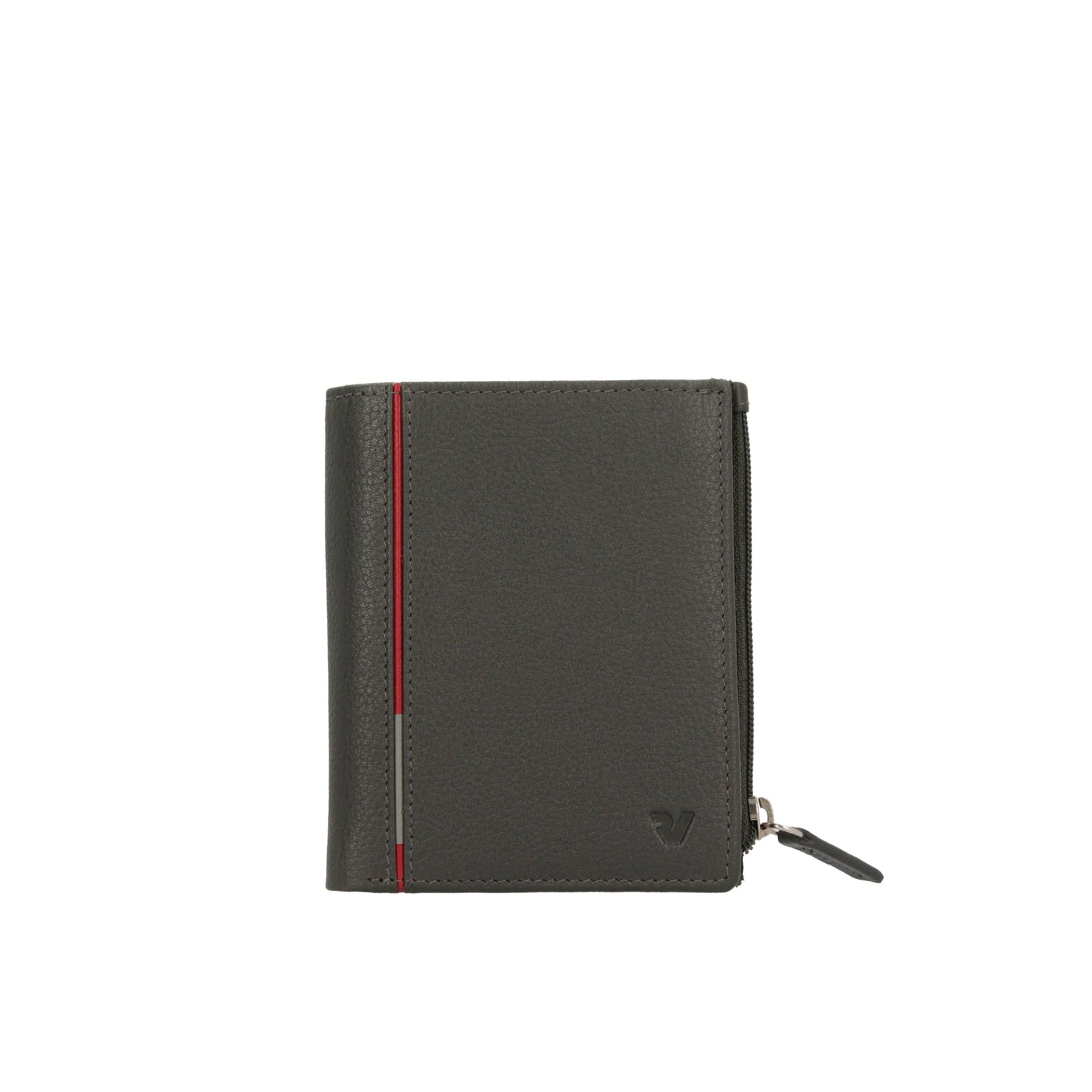 Portafoglio Roncato uomo in pelle con chiusura zip e portacarte