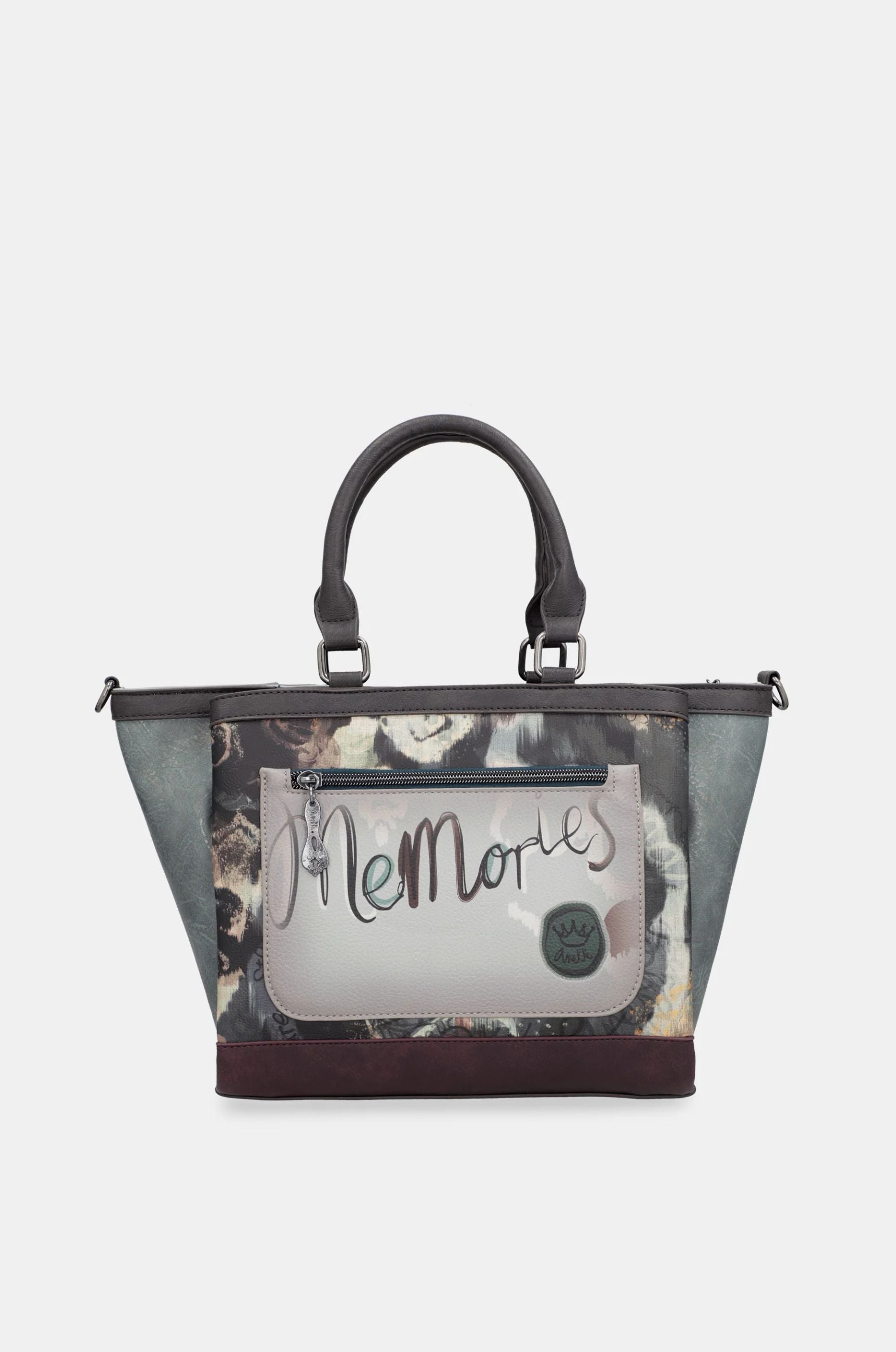 Shopper Anekke con doppio manico e tracolla The World of Dreams Verde Taglia Unica | Giò Fashion