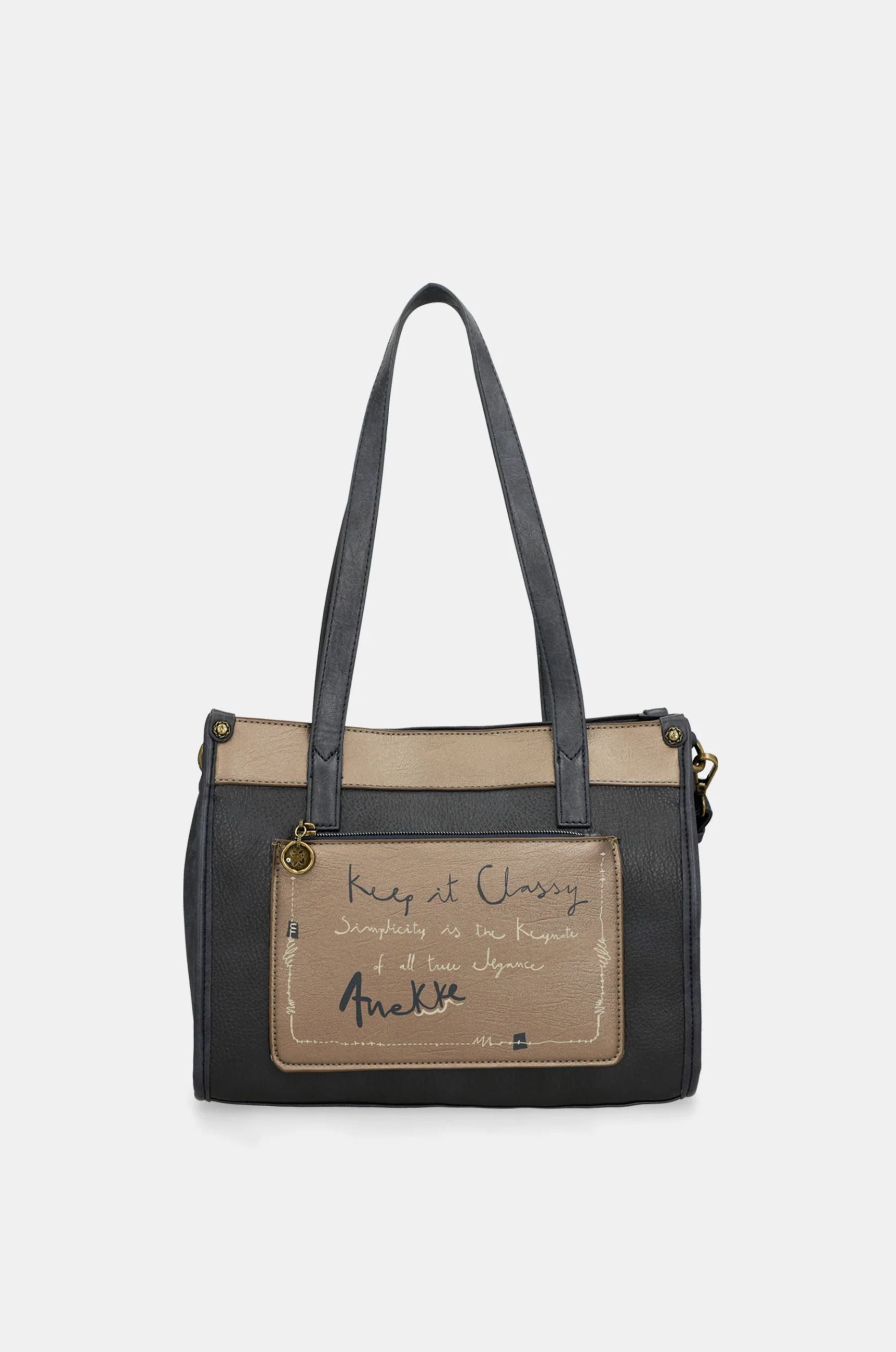 Shopper Anekke Contemporary con manici e tracolla BLU TU | Giò Fashion
