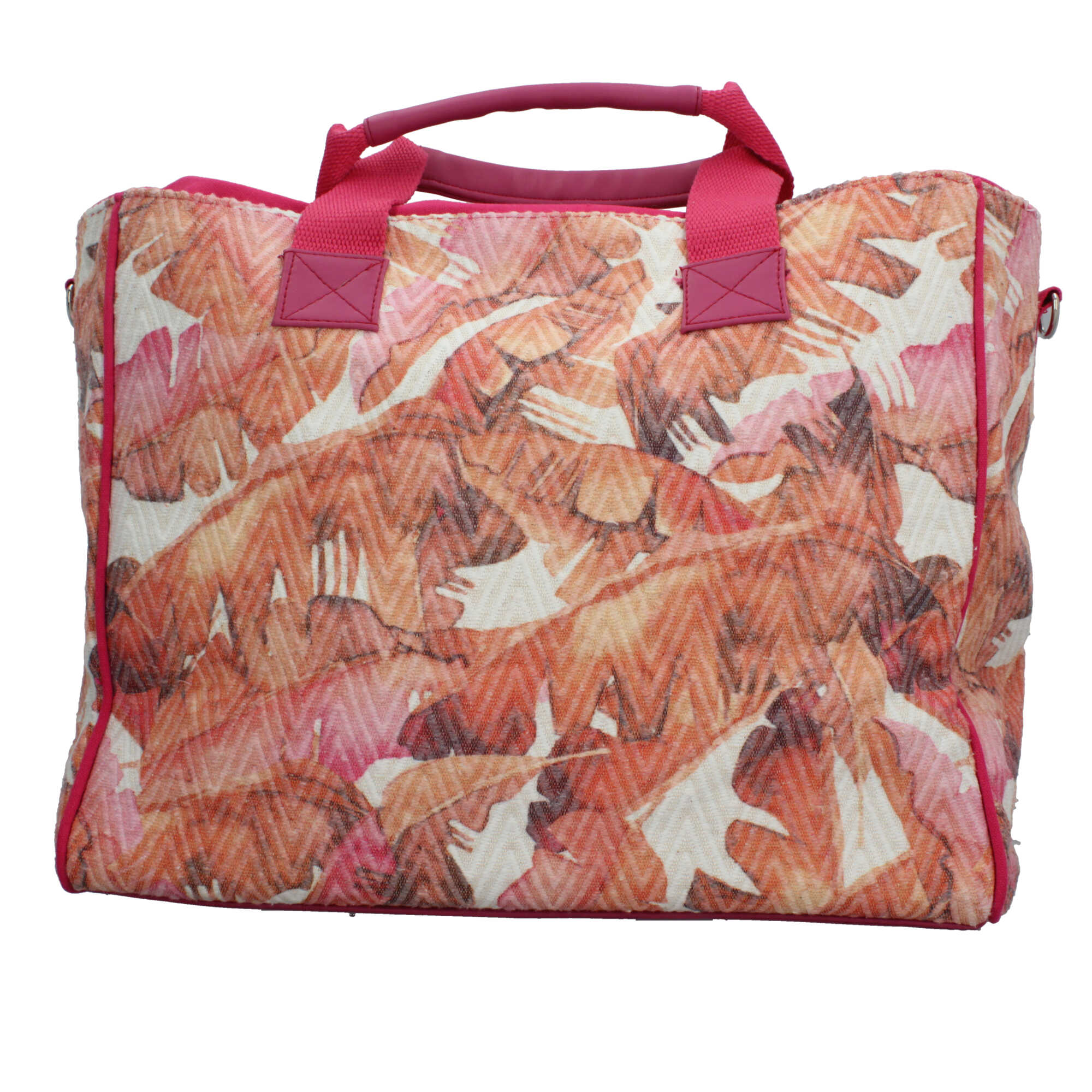 Borsa mare Kuve in tessuto fantasia tropicale