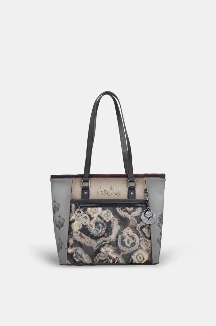 Anekke borsa shopping con tasca frontale e doppi manici Grigio TU | Giò Fashion