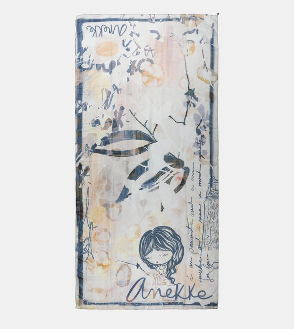 Anekke Sciarpa Memories in poliestere con dettagli artistici