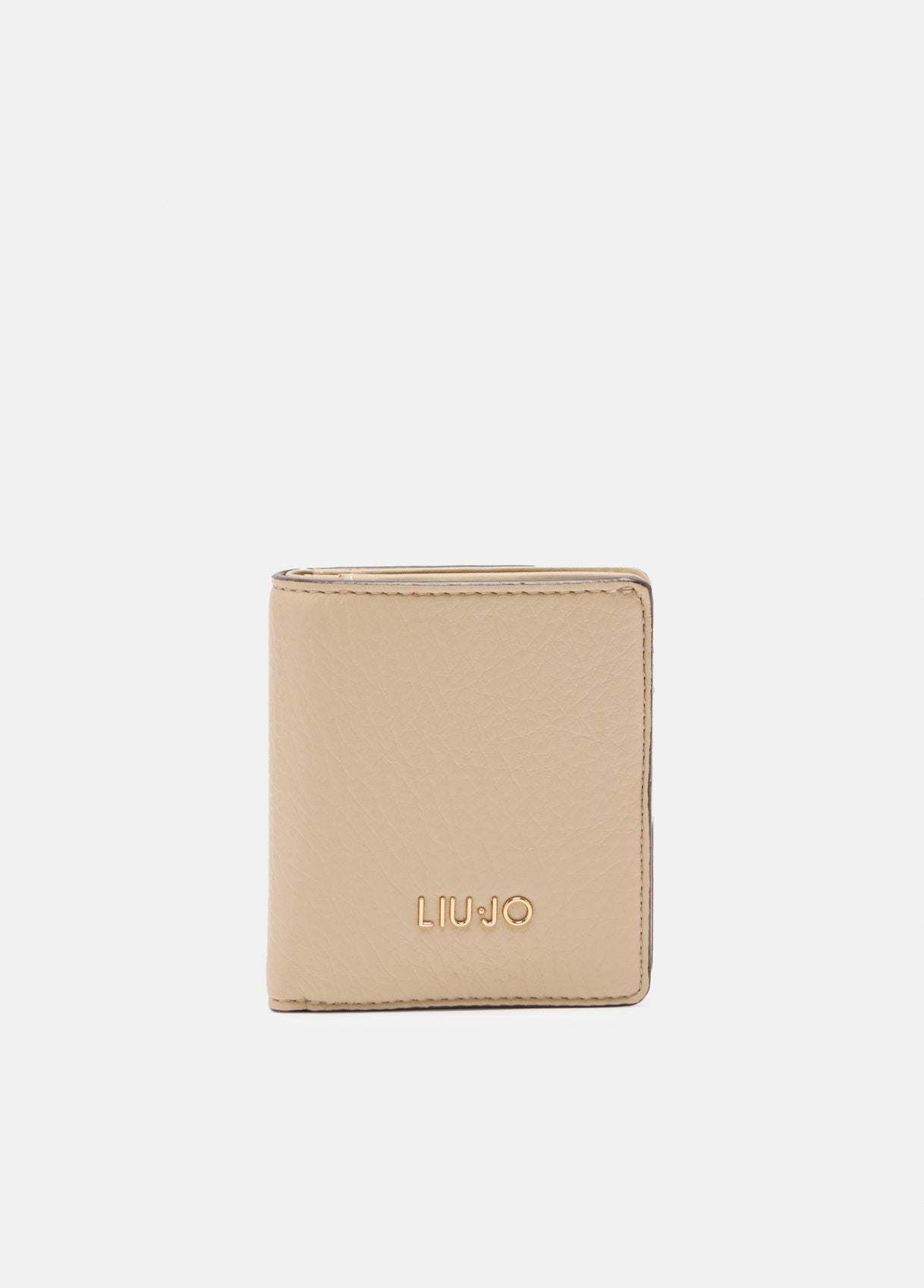 Portafoglio Donna Liu Jo Compatto in Pelle con Logo Beige TU | Giò Fashion