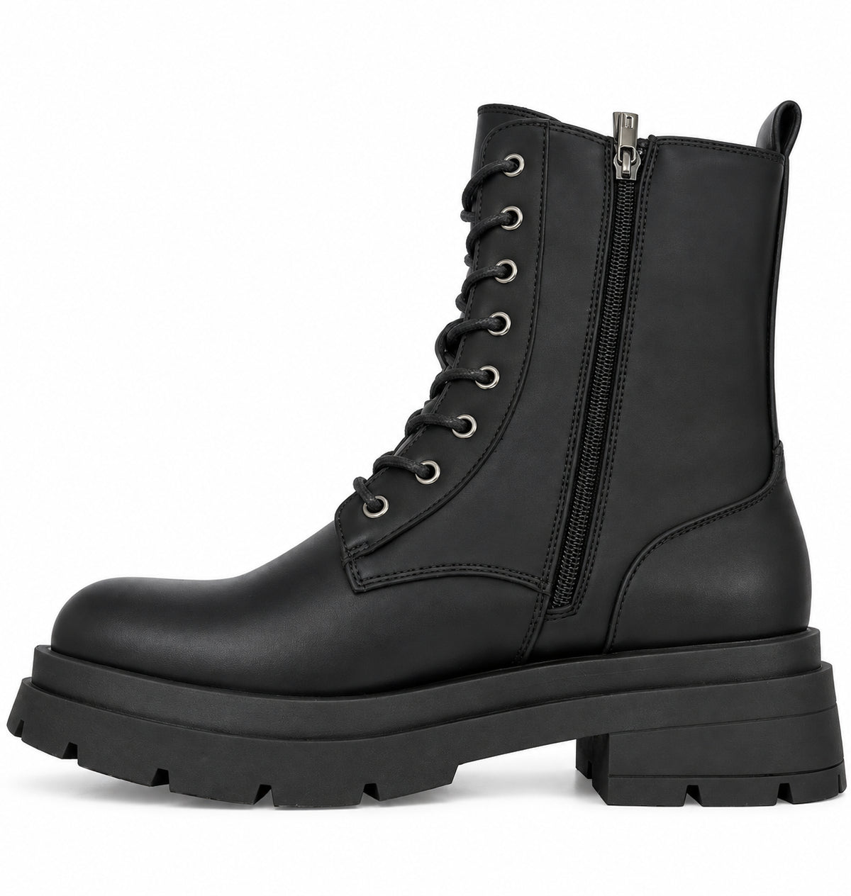 Anfibi Donna Ynot? Neri con Suola Chunky Carrarmato