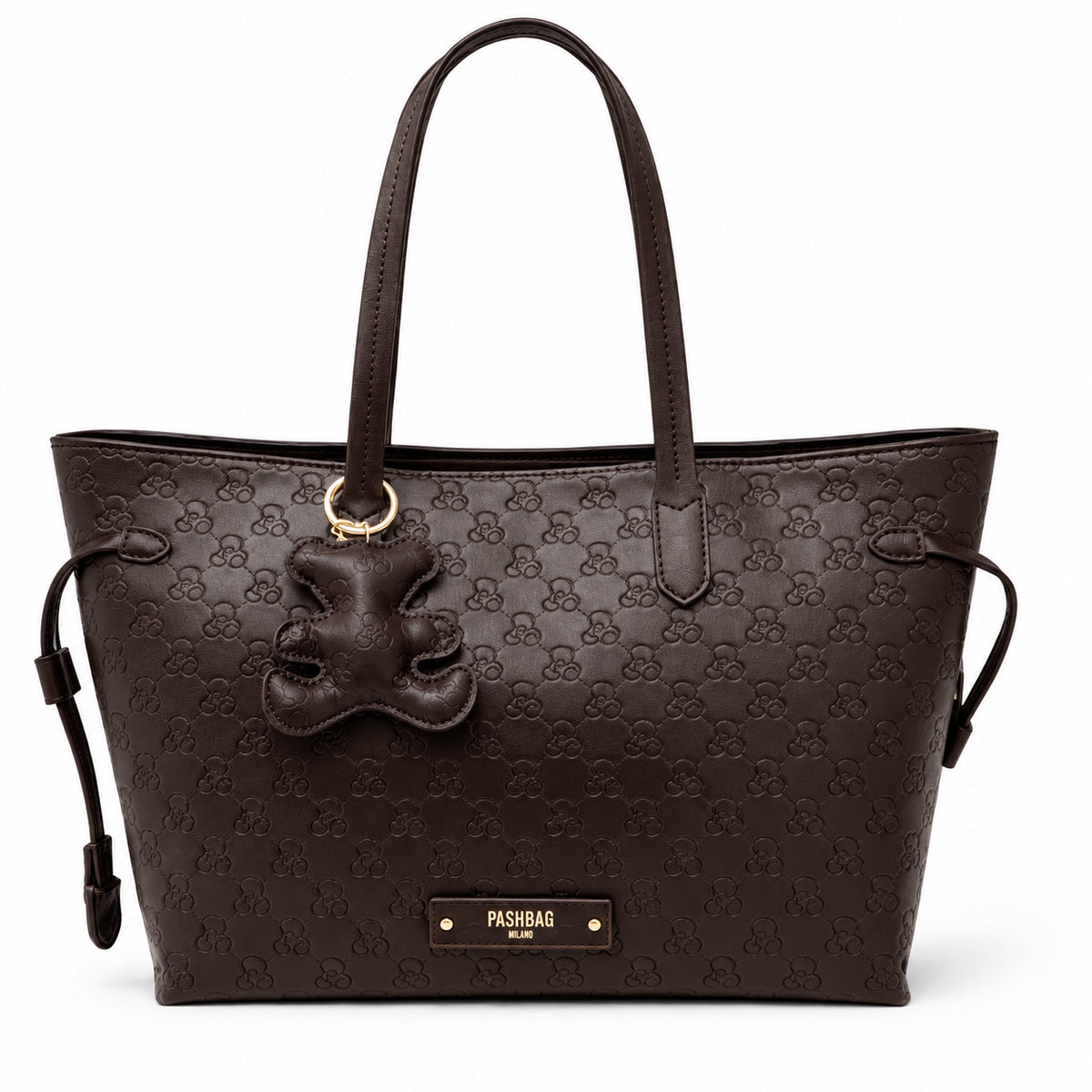 PashBag Borsa Shopper Donna con Manici Lunghi e Charm