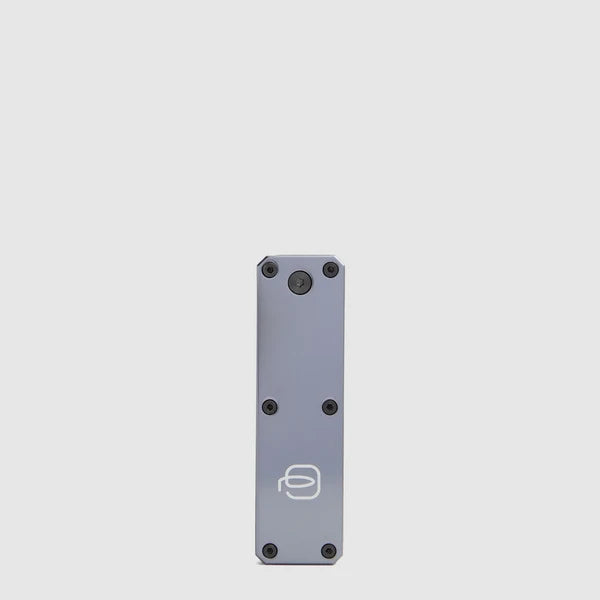 Portachiavi Blue Square in Pelle con Tracker