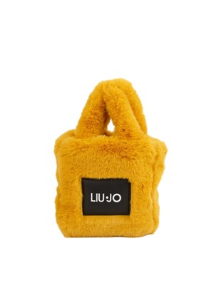 Liu Jo Mini Bag Morbida in Peluche da Donna Arancione TU | Giò Fashion