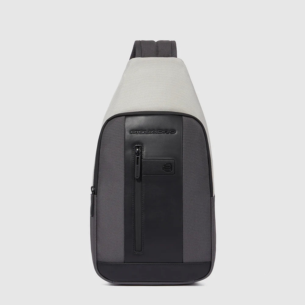 Monospalla Piquadro per iPad mini in tessuto riciclato