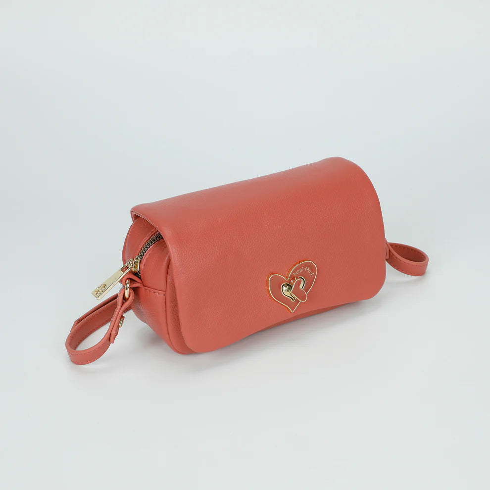 Borsa MIMI MUA a tracolla con chiusura a cuore Rosa TU | Giò Fashion