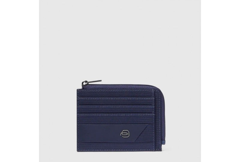 Piquadro Porta Carte in Tessuto Tecnico con Zip