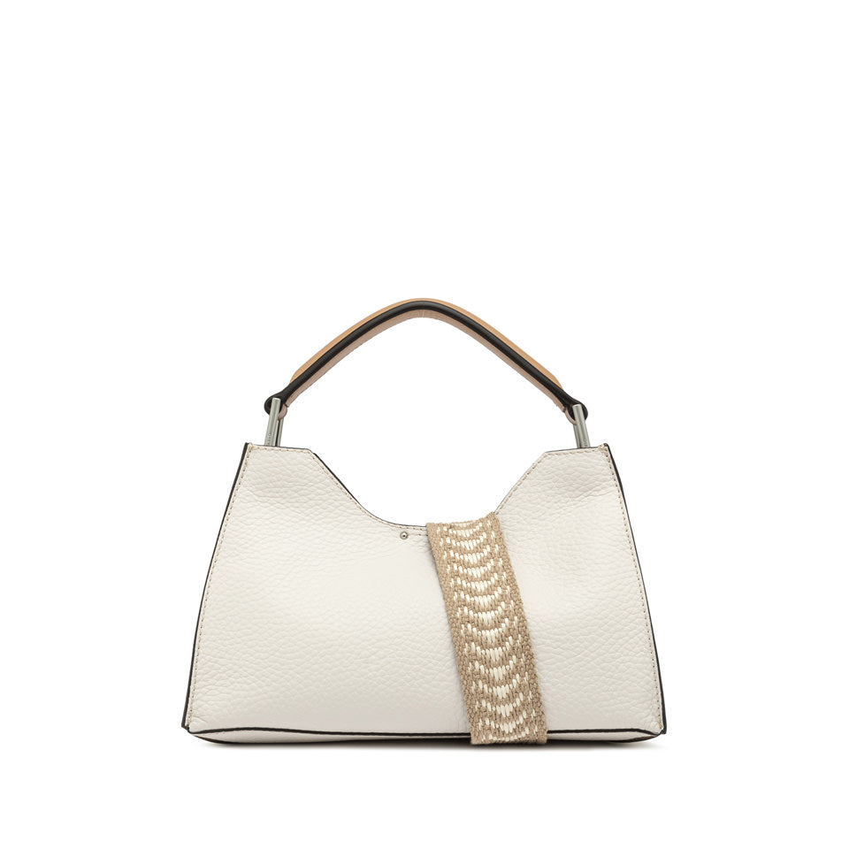 Borsa a mano Gianni Chiarini in pelle con dettaglio intrecciato