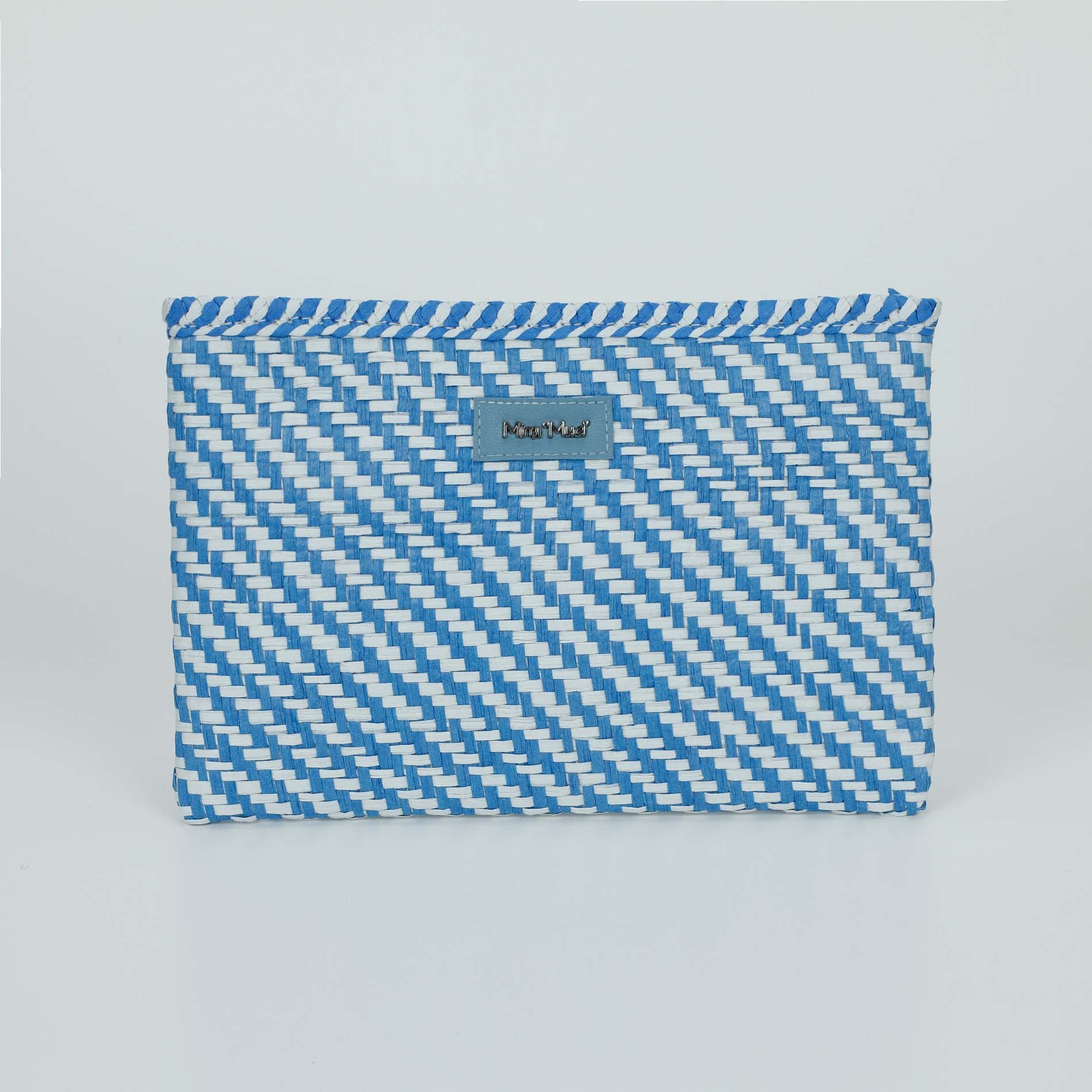 Mimi Mua pochette in paglia intrecciata