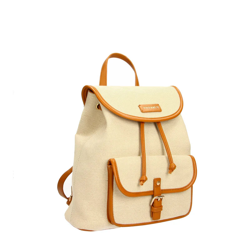 Zaino Vivienne D donna stile urbano design moderno capiente Cuoio TU | Giò Fashion