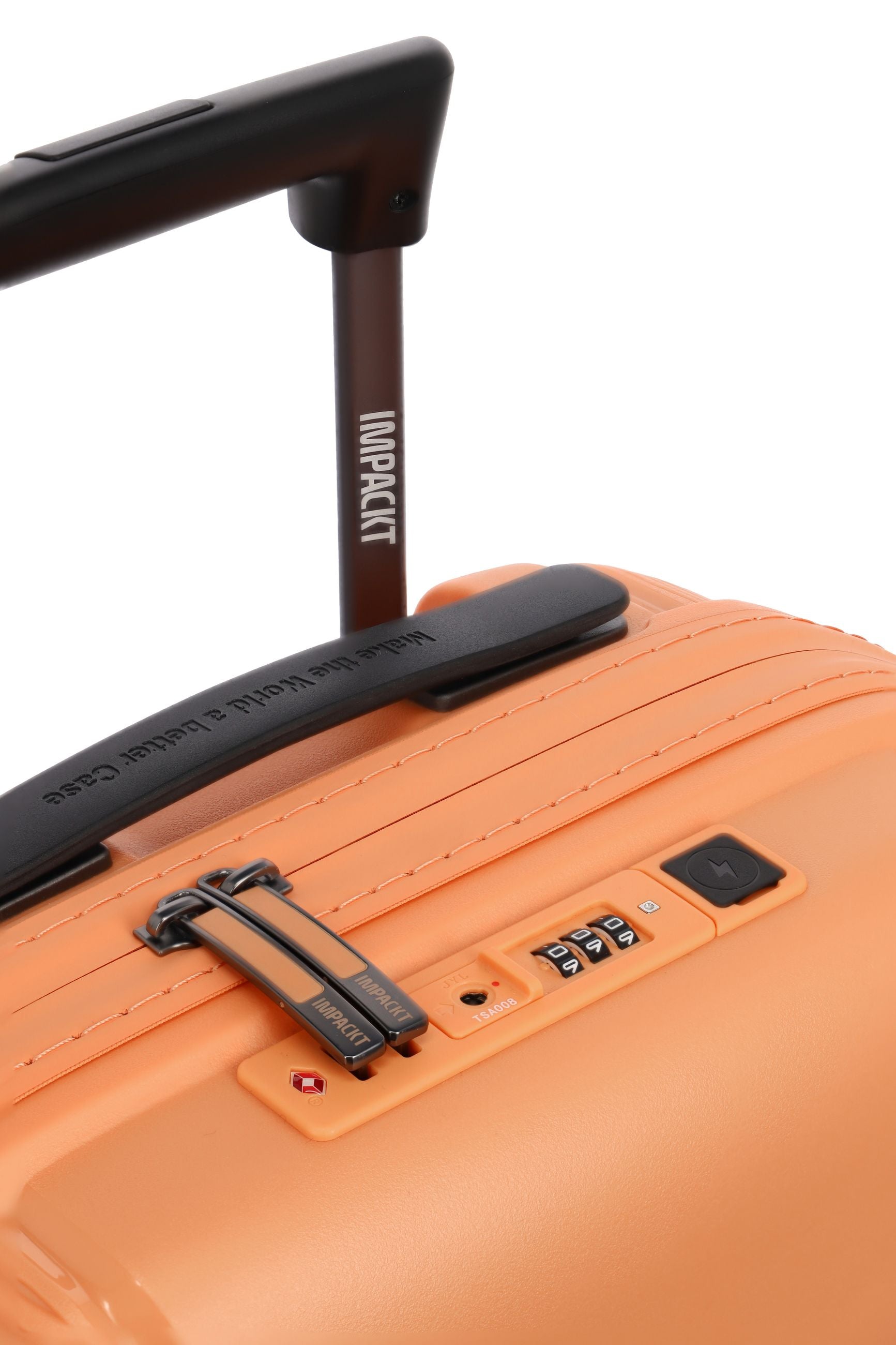 Valigia bagaglio a mano rigida Travelite Impackt con USB, TSA e ruote rinforzate