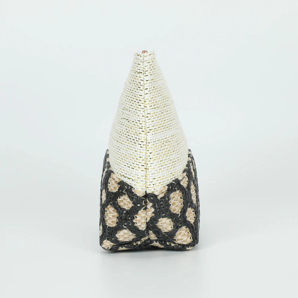 Pochette estiva donna Mimi Mua in tessuto intrecciato