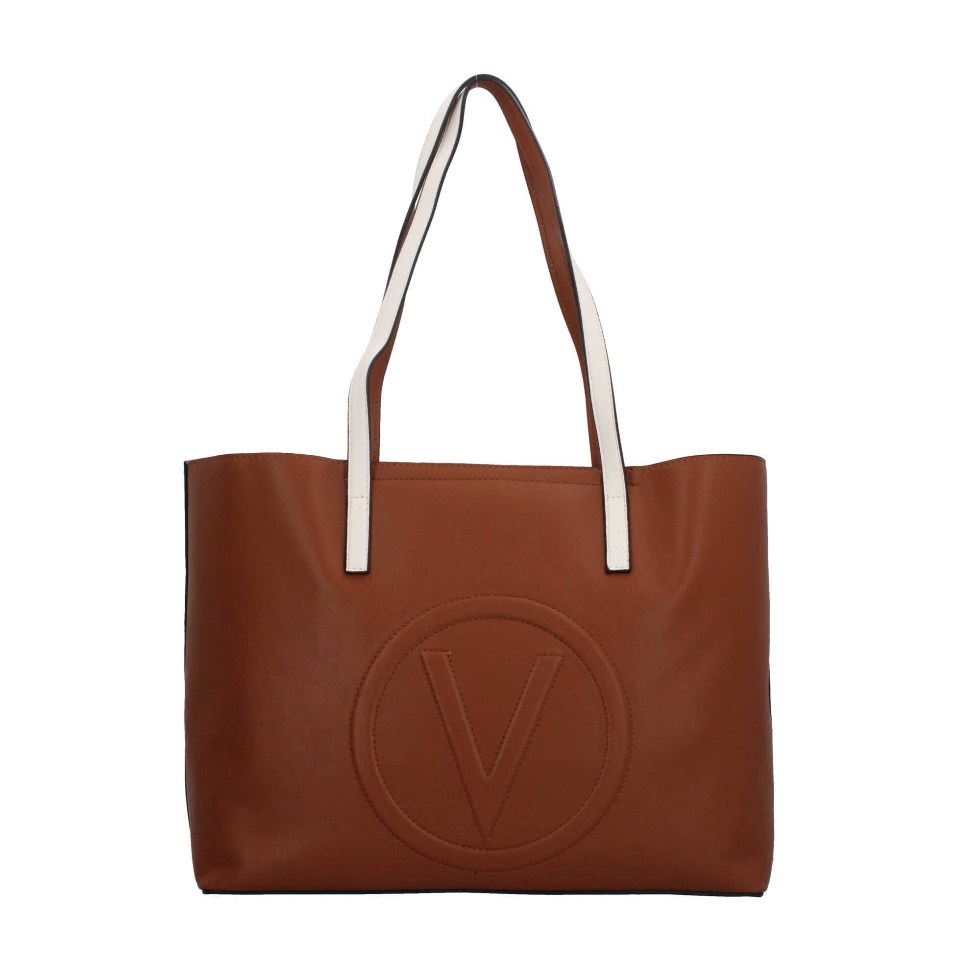 Borsa shopper Valentino con logo in rilievo e tracolla regolabile