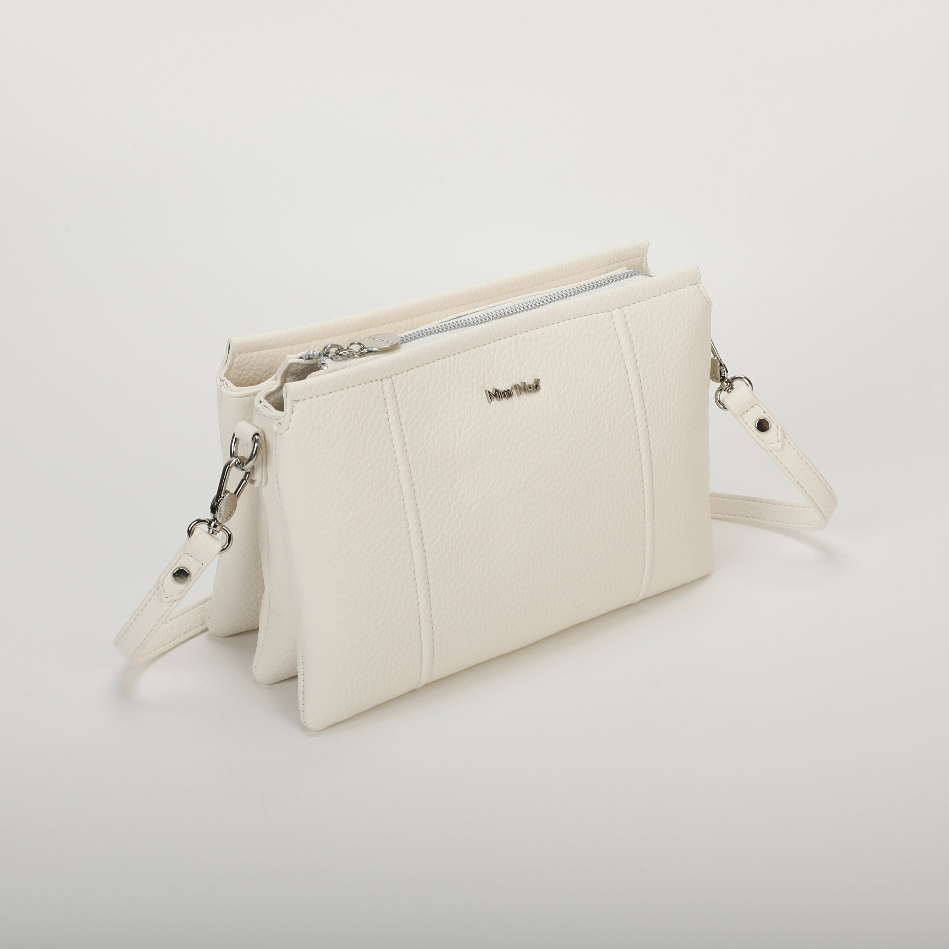 Mimi Mua borsa a tracolla basic con design essenziale Bianco TU | Giò Fashion