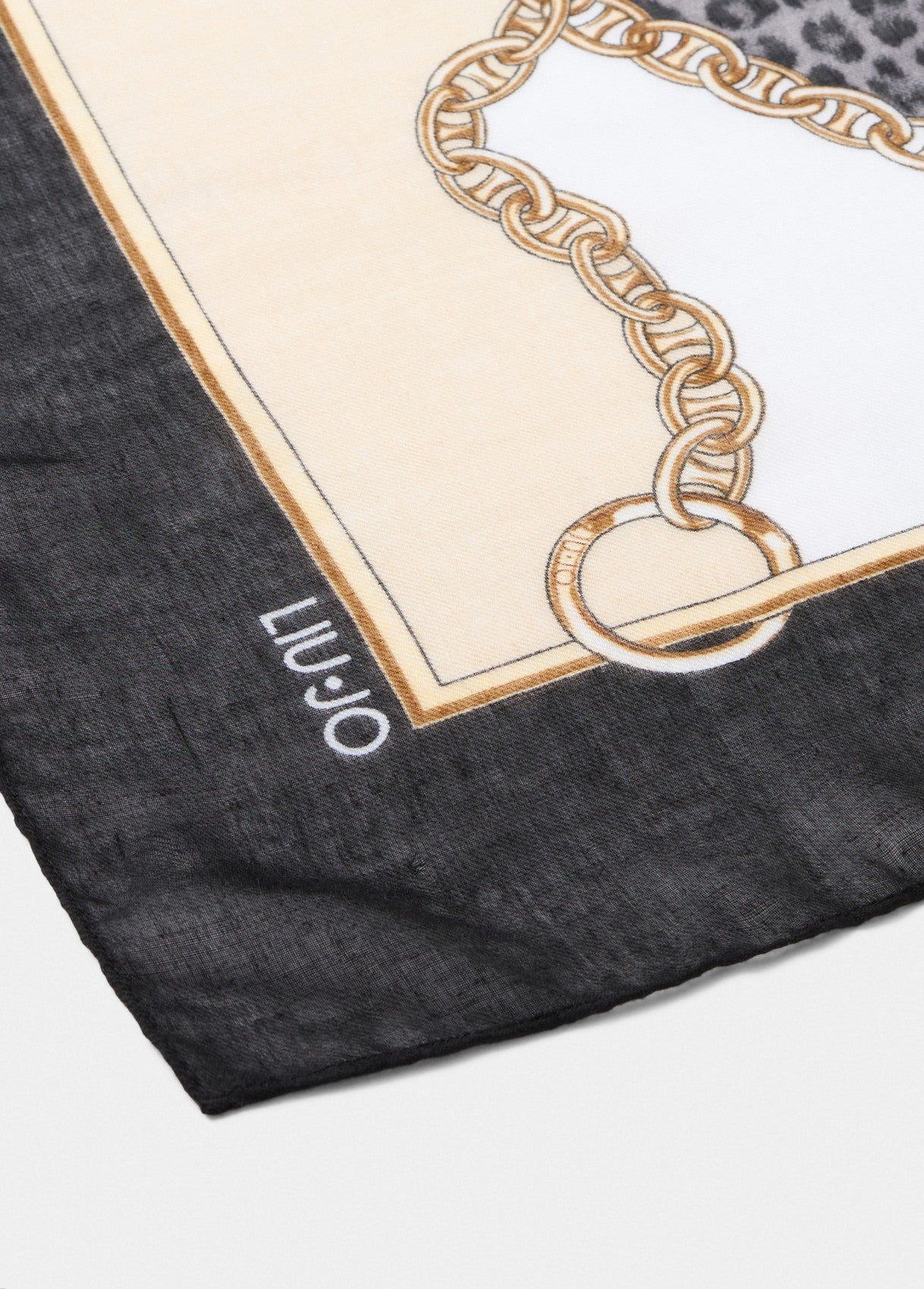 Liu Jo foulard in seta con stampa animalier