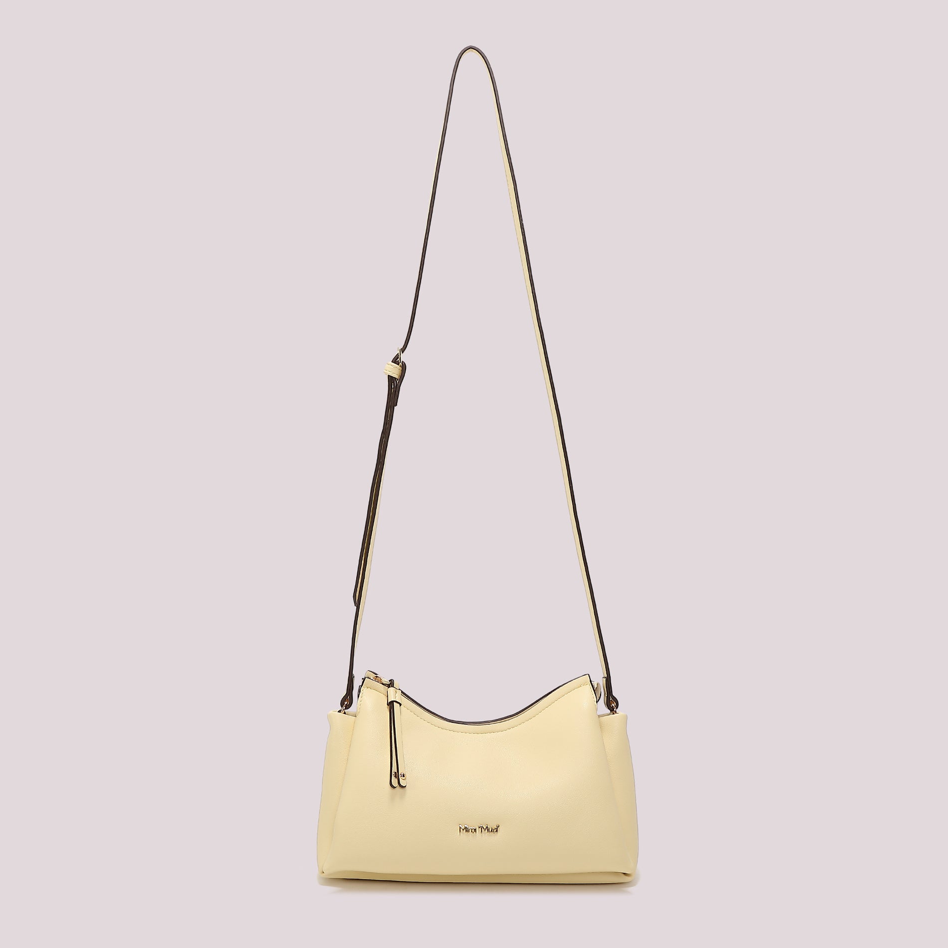Mimi Mua borsa a tracolla compatta con zip Giallo TU | Giò Fashion