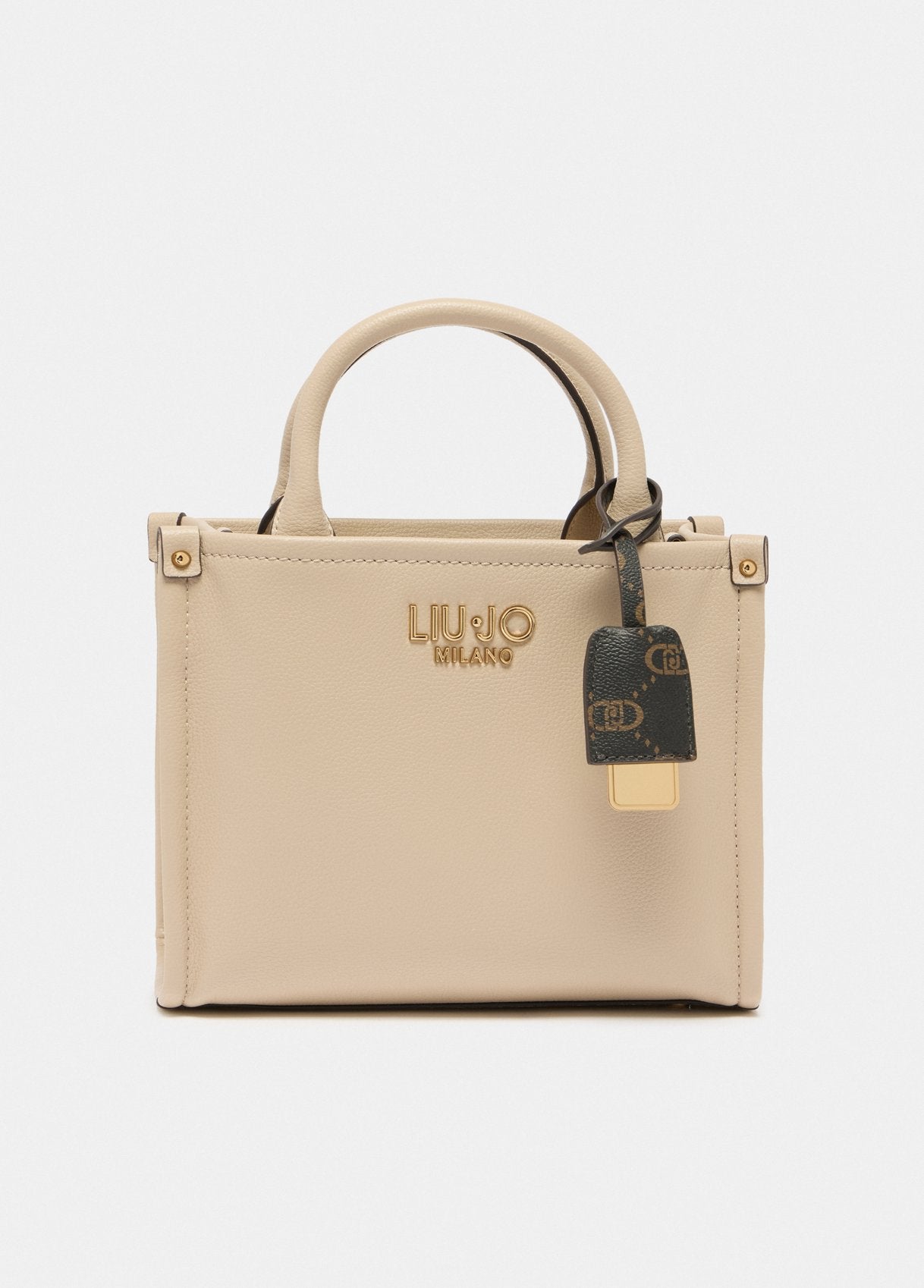Borsa a mano Liu Jo con charm logato Beige TU | Giò Fashion