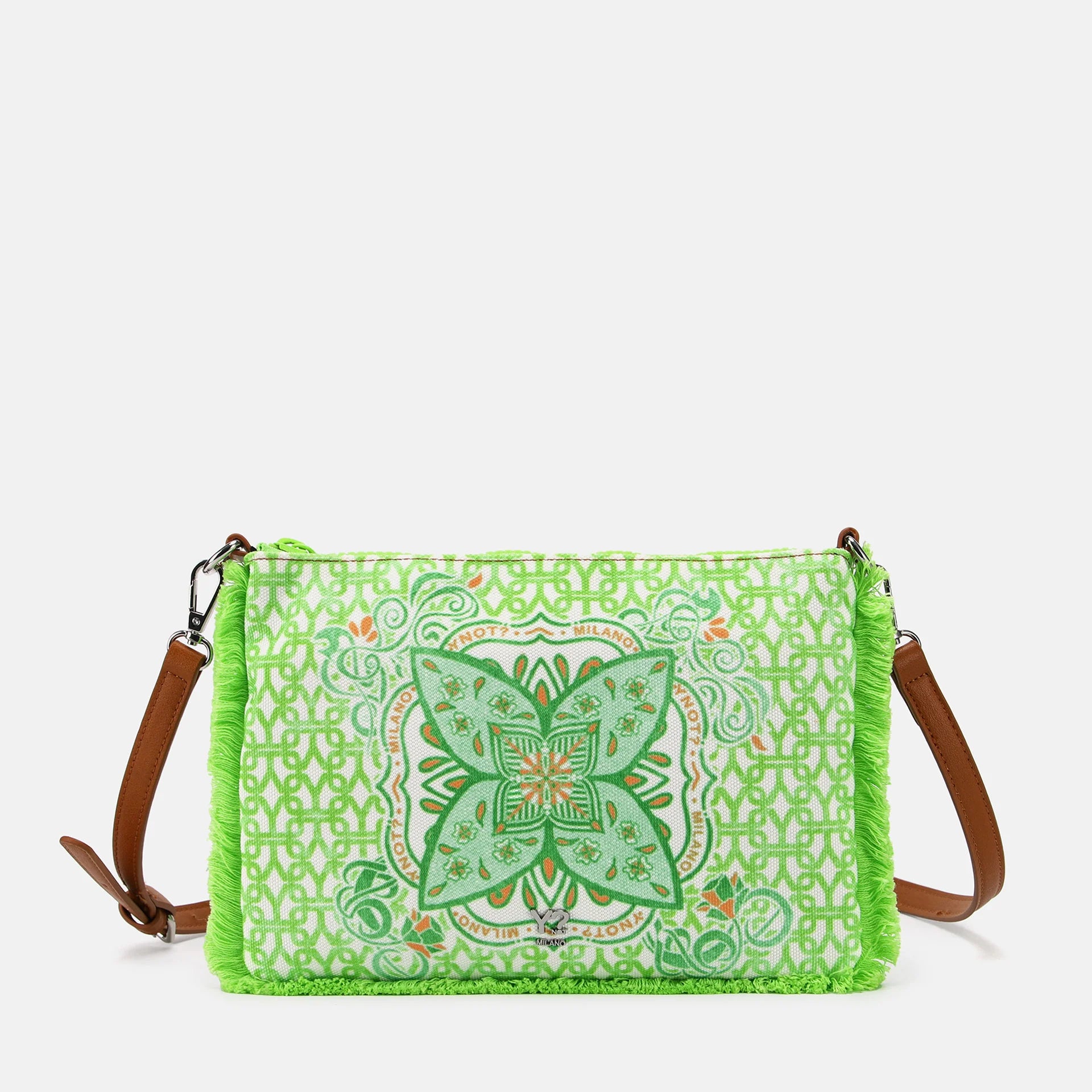 Clutch mare Ynot in tessuto con tracolla rimovibile