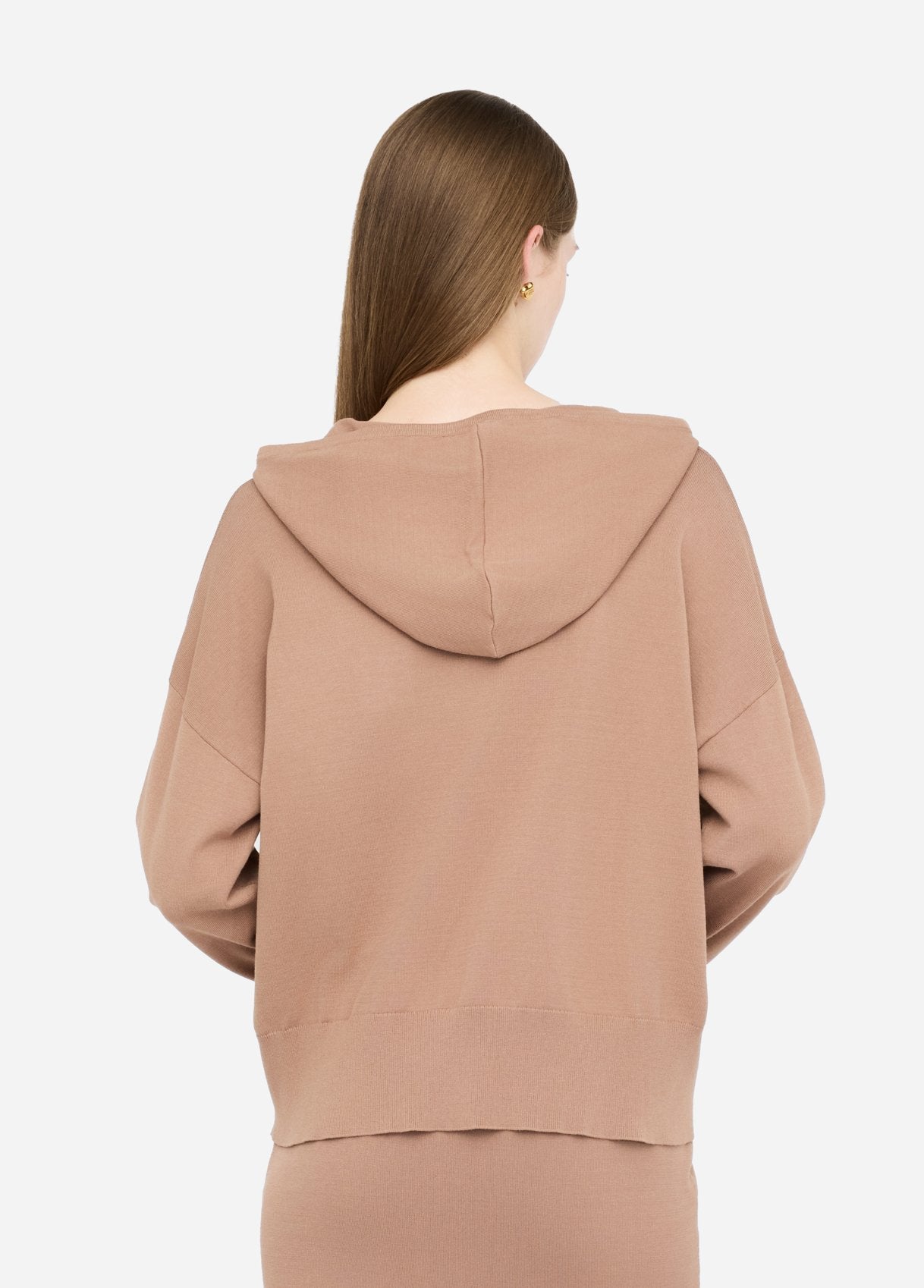 Felpa con cappuccio Liu Jo e logo LJ Marrone L | Giò Fashion