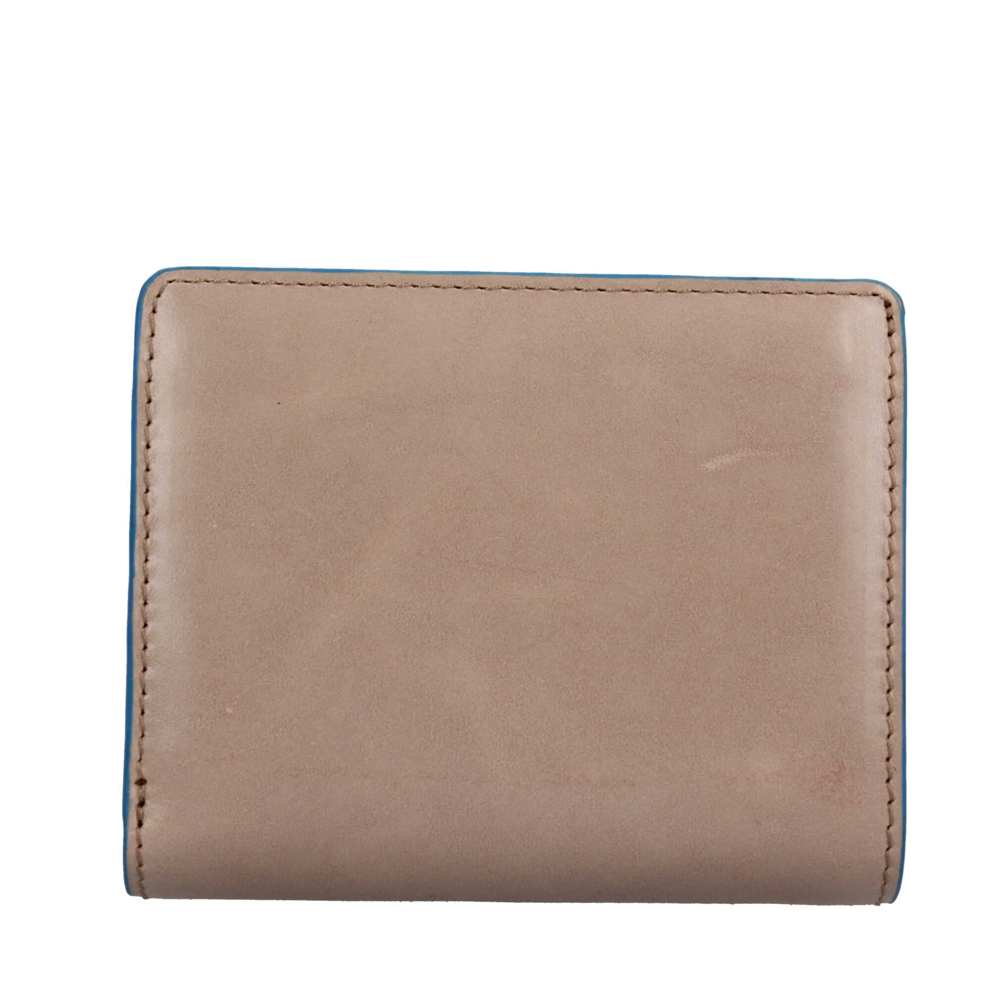 Portafoglio Piquadro compatto in pelle con portamonete e protezione RFID